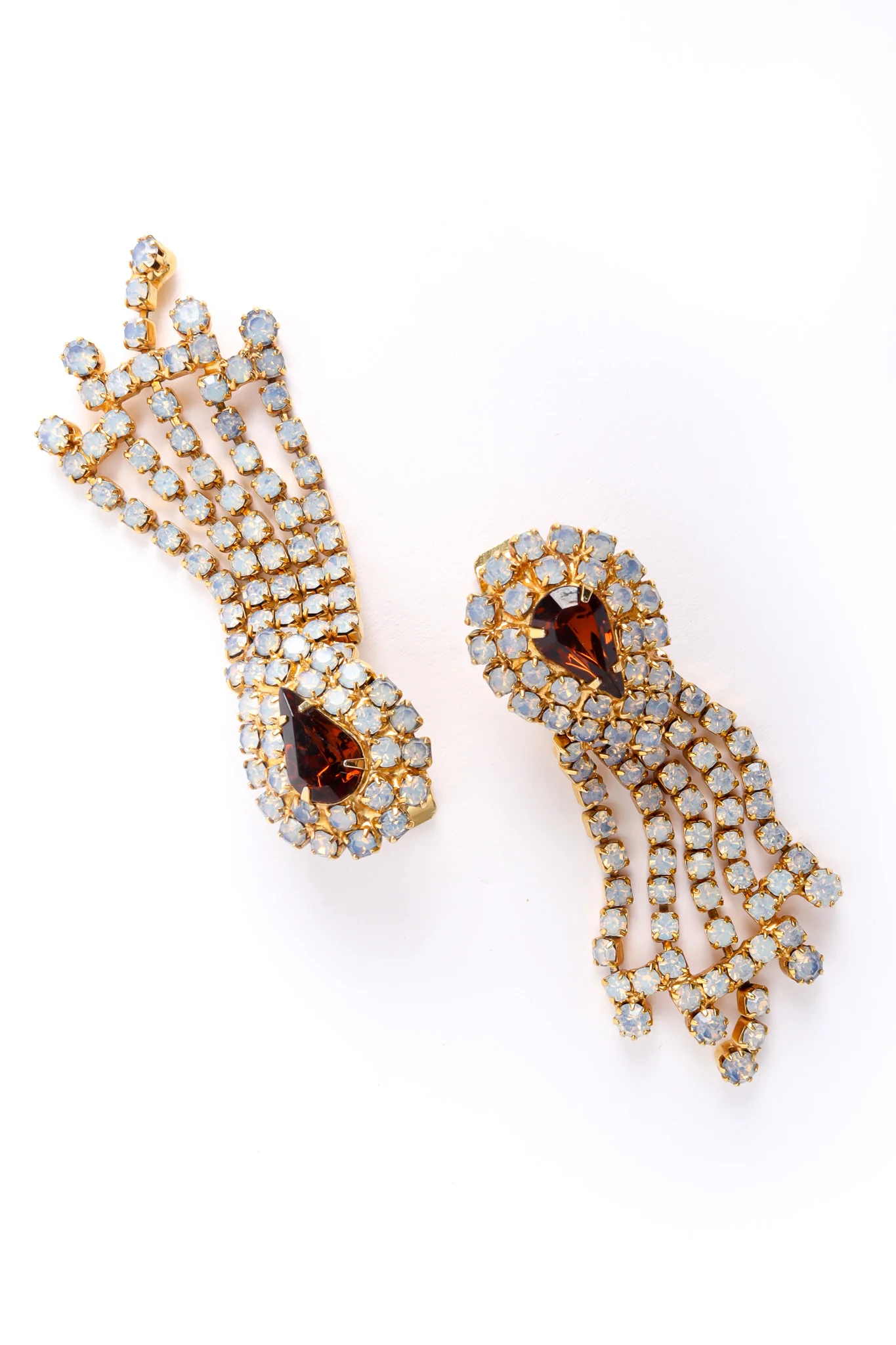 Frosted Rhinestone Necklace & Earring Set - Image 15