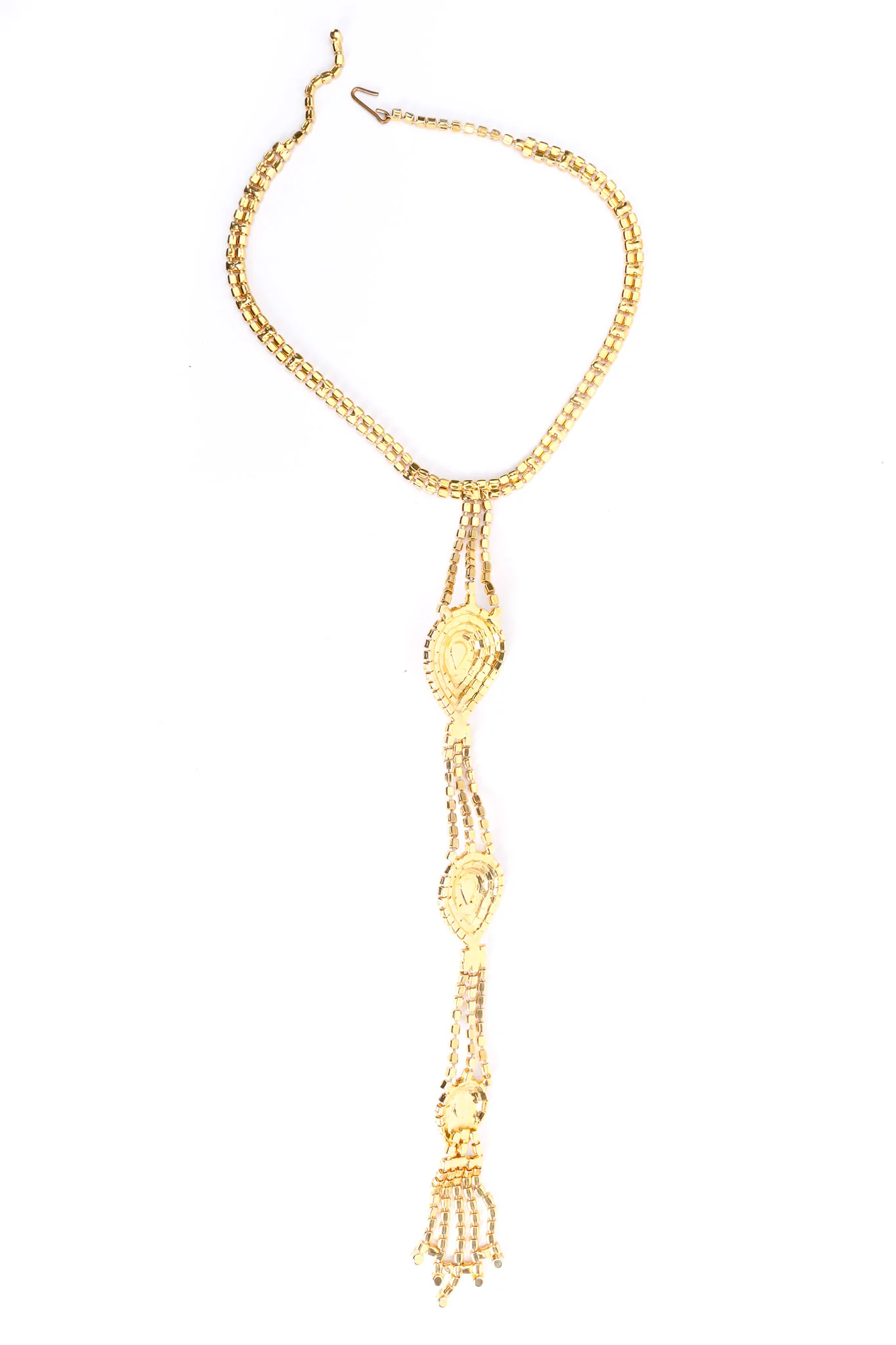 Frosted Rhinestone Necklace & Earring Set - Image 5
