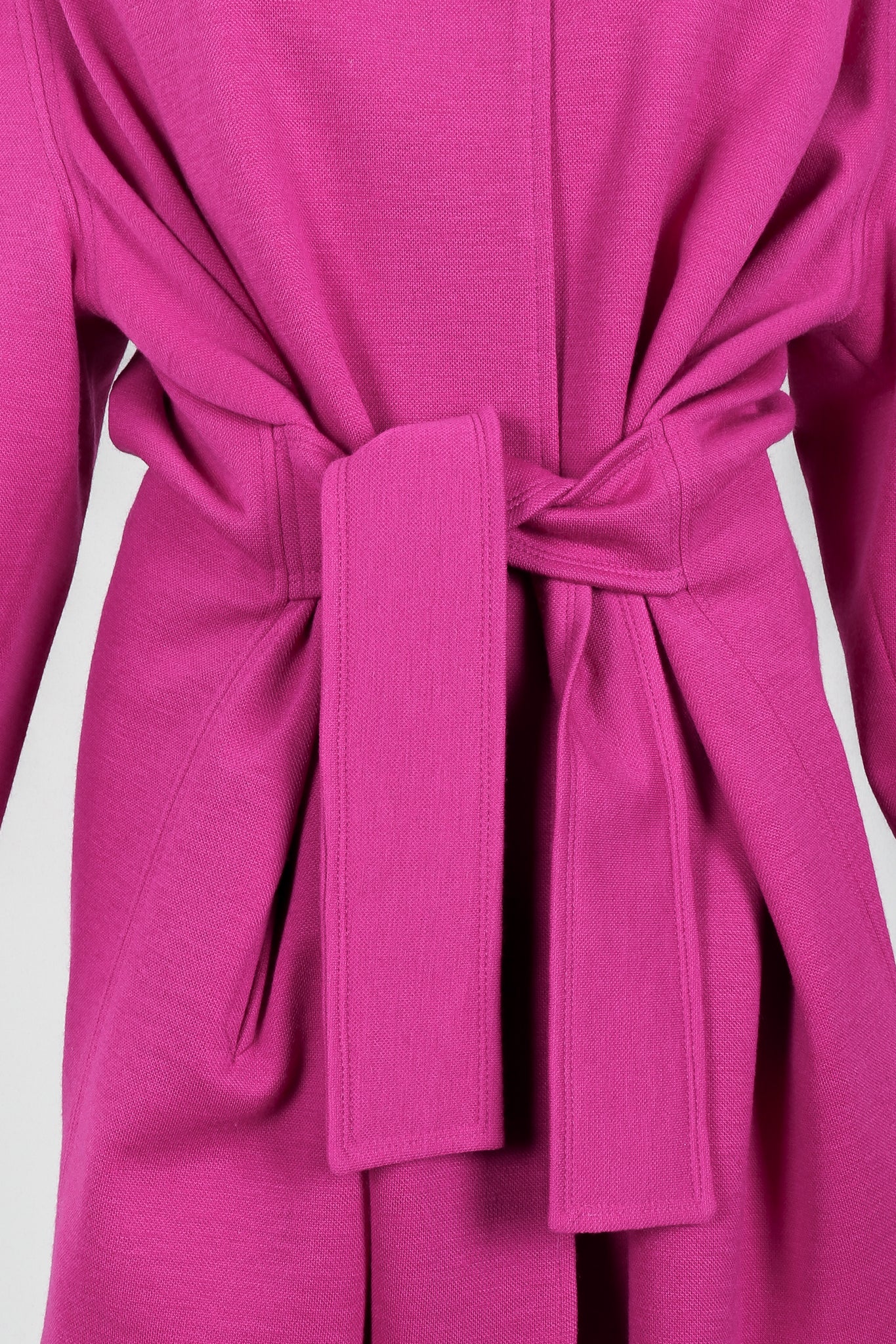 Fuchsia Knit Cocoon Coat - Image 5