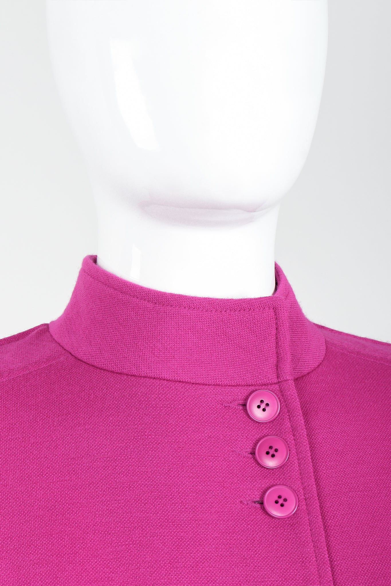 Fuchsia Knit Cocoon Coat - Image 6