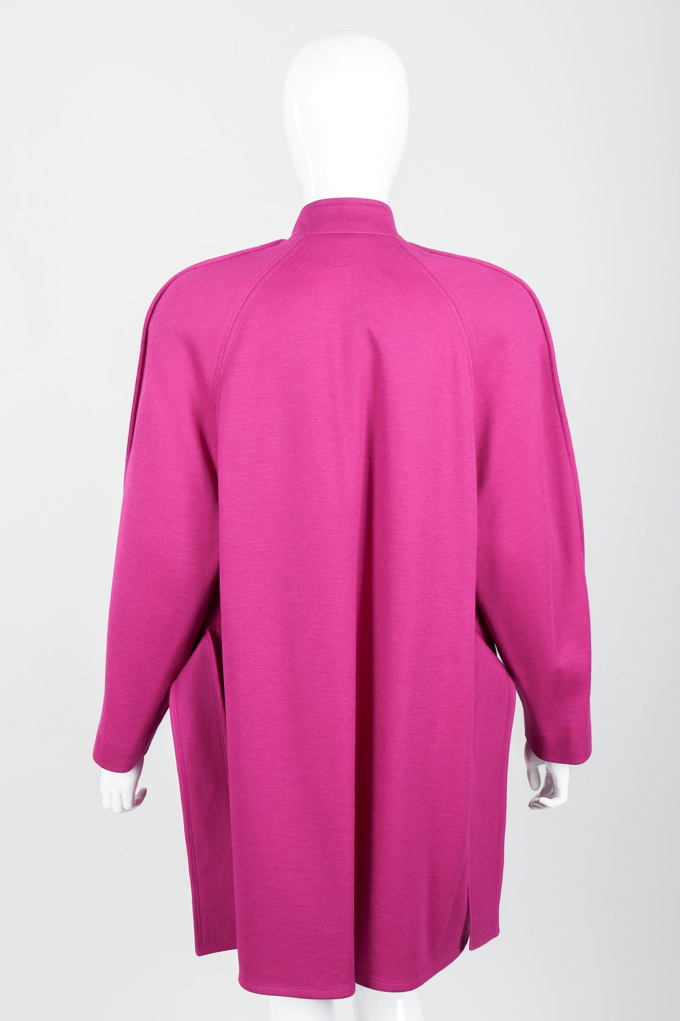 Fuchsia Knit Cocoon Coat - Image 9