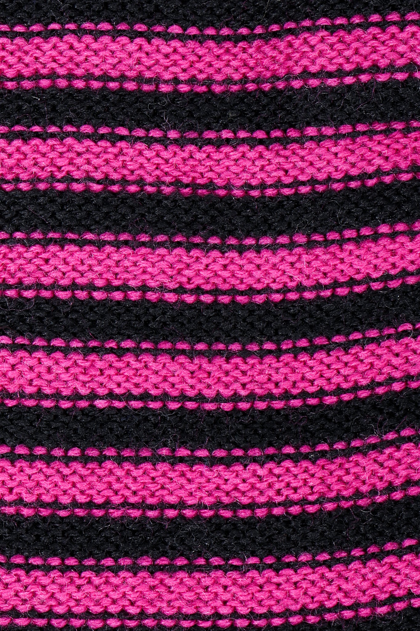 Fuchsia Stripe Knit Gloves - Image 8