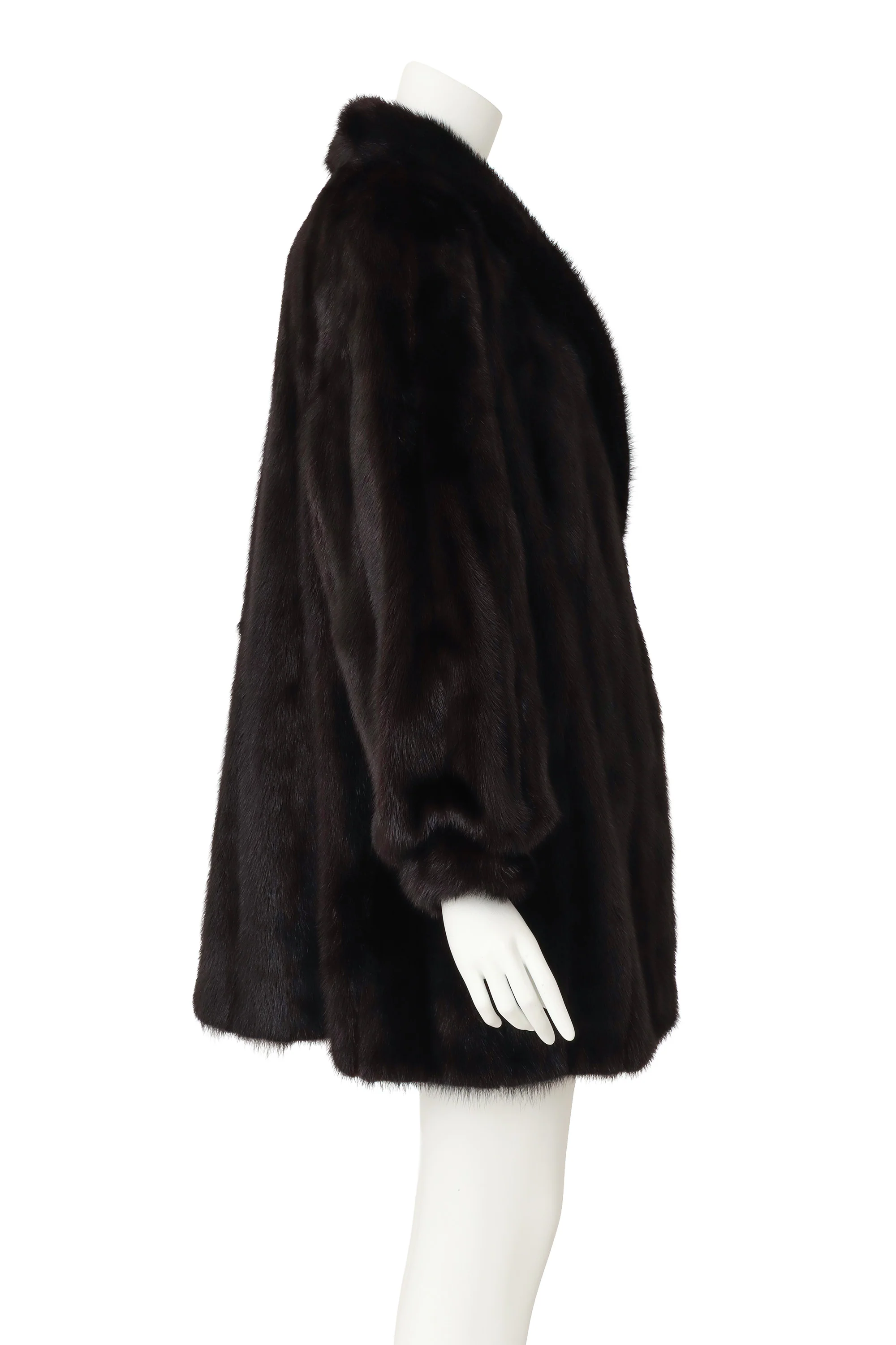 Fur Cocoon Coat - Image 4
