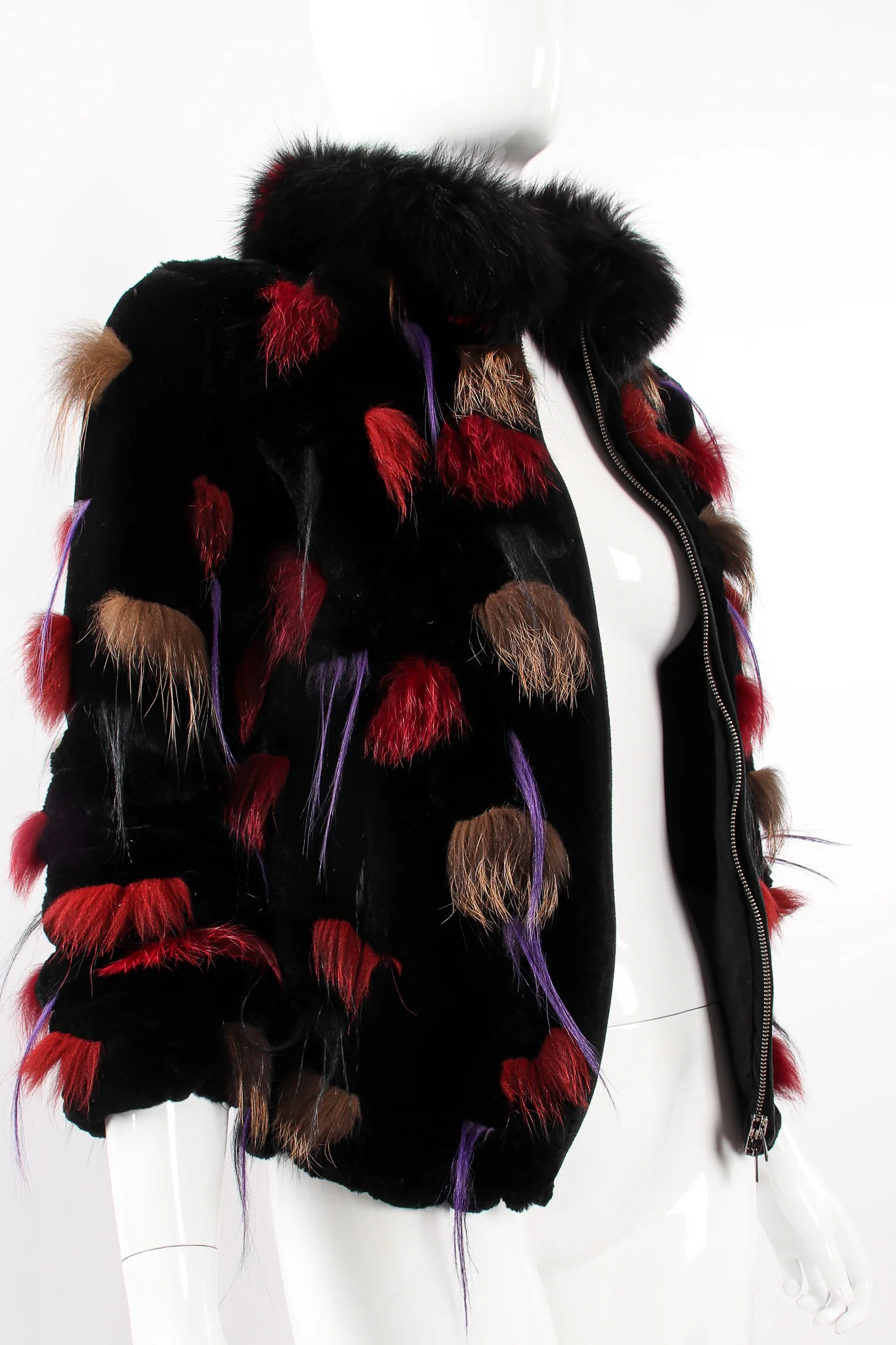 Fur Pom Puff Jacket - Image 2