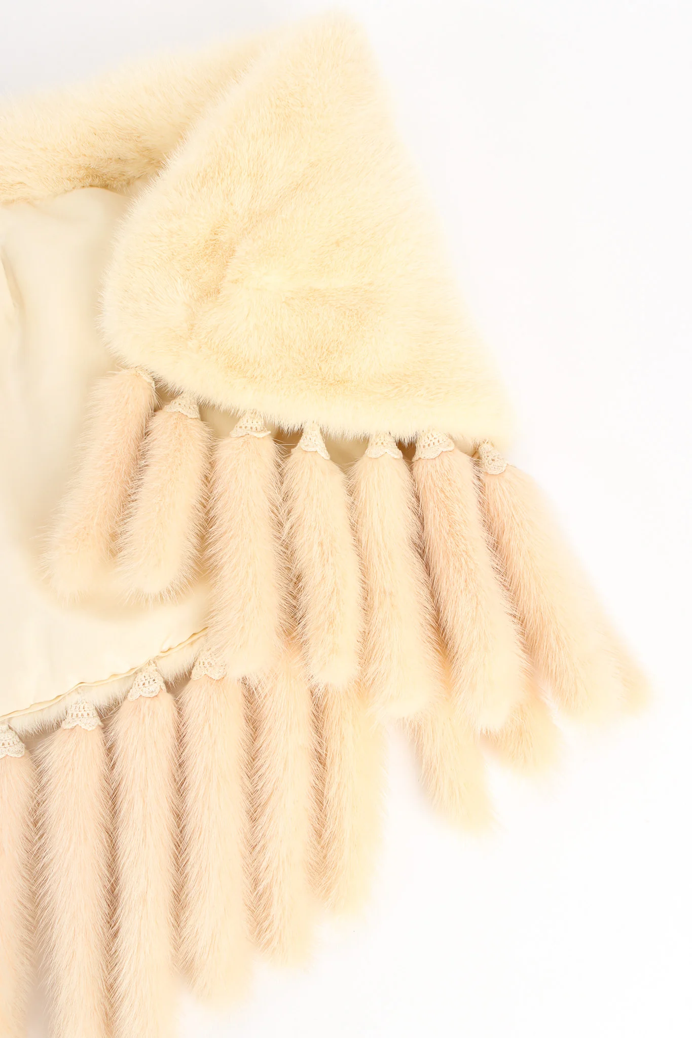 Fur Tail Drape Shawl - Image 5