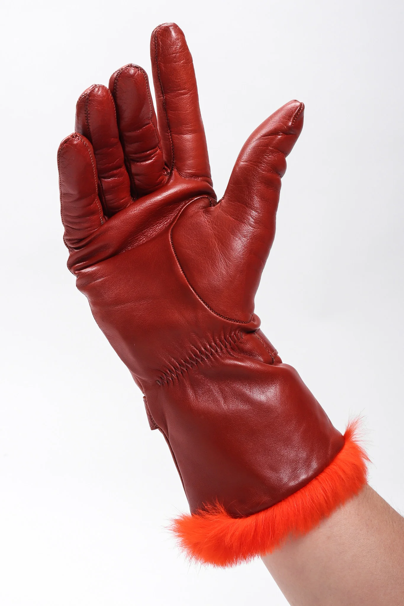 Fur Trim Gloves - Image 5