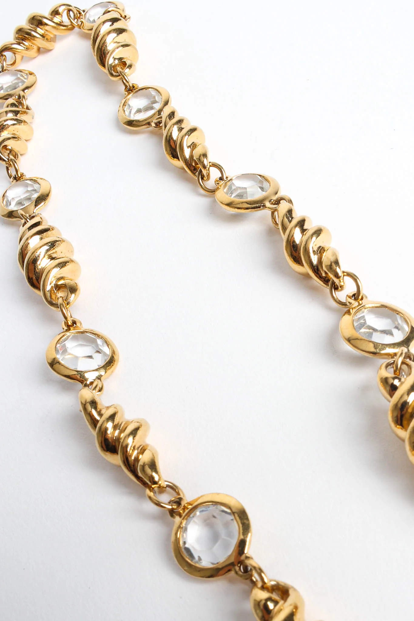Fusilli Twist Crystal Necklace