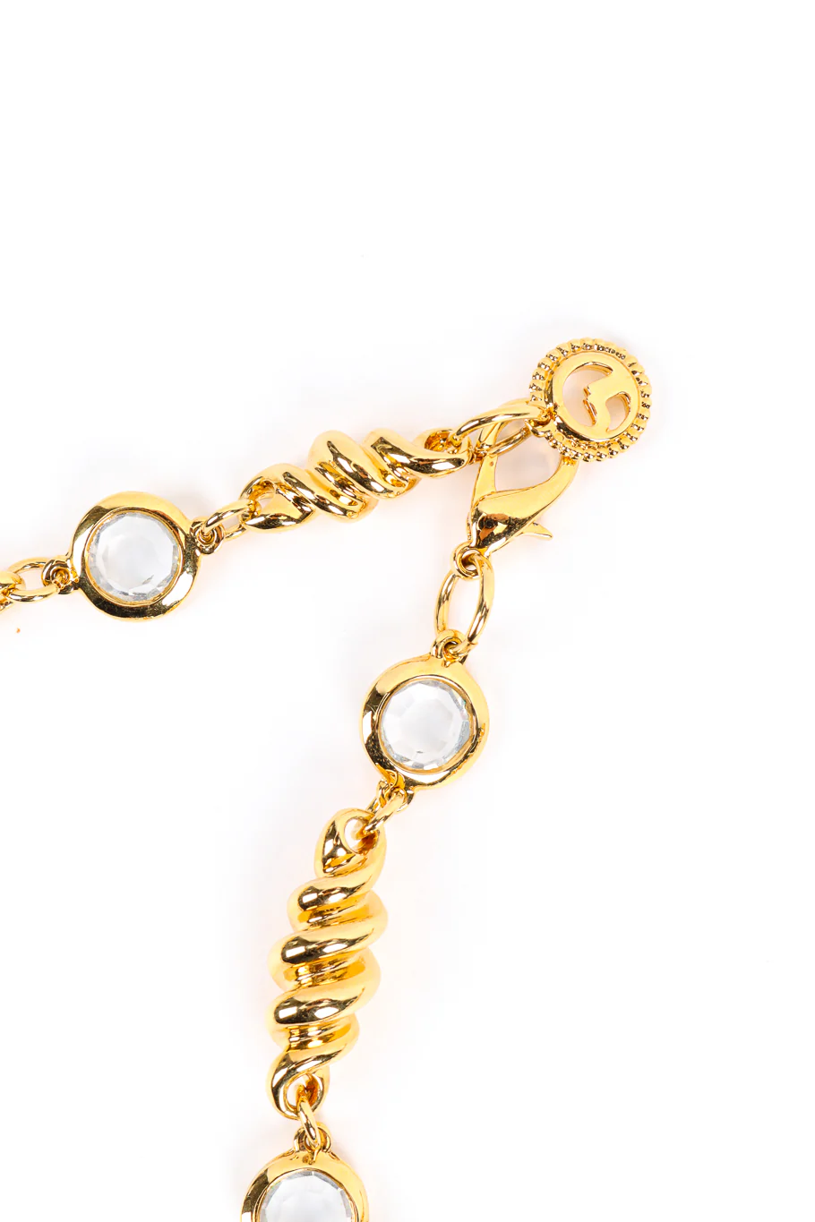 Fusilli Twist Crystal Layer Necklace - Image 5