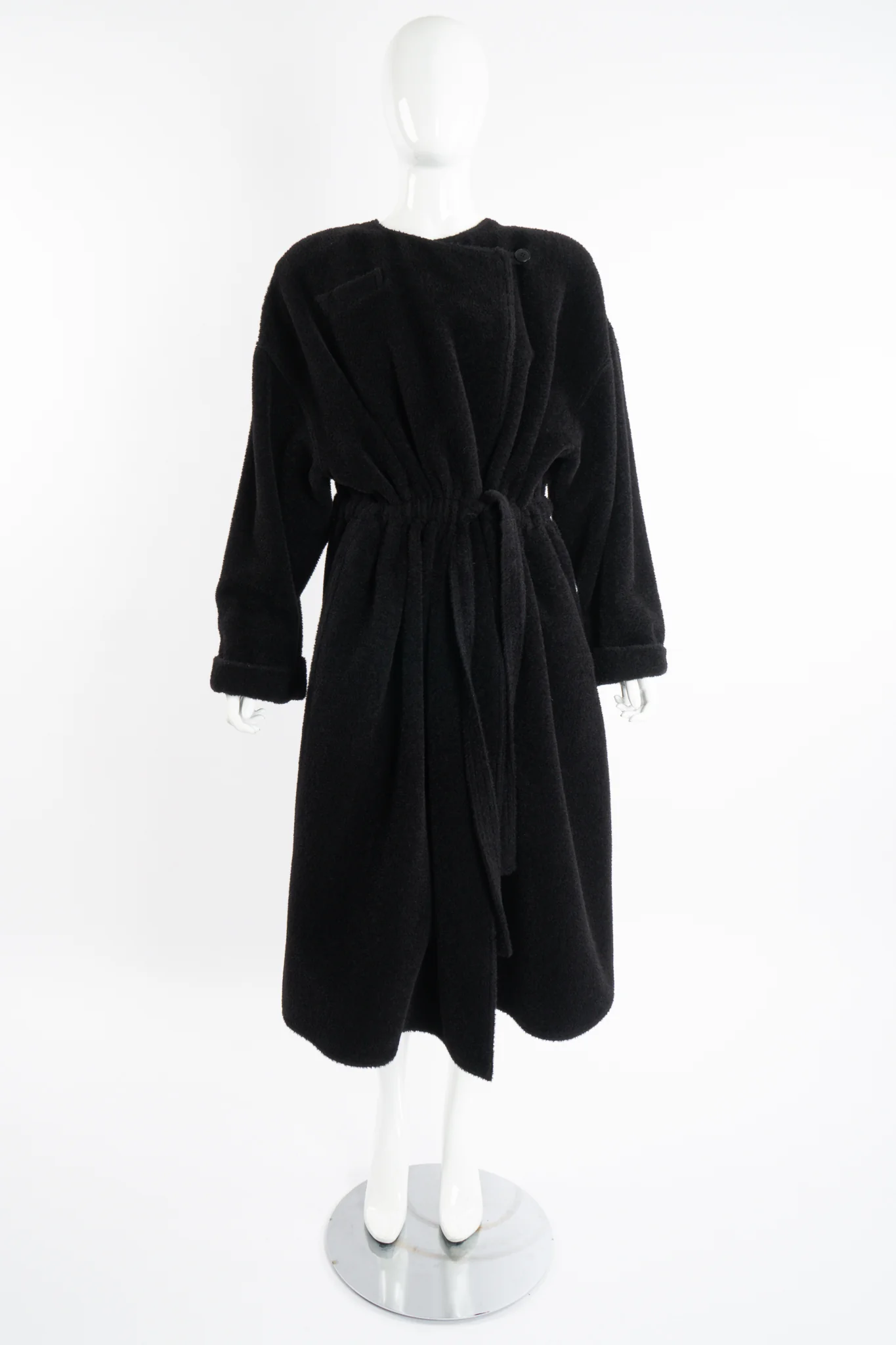 Fuzzy Alpaca Robe Coat - Image 7