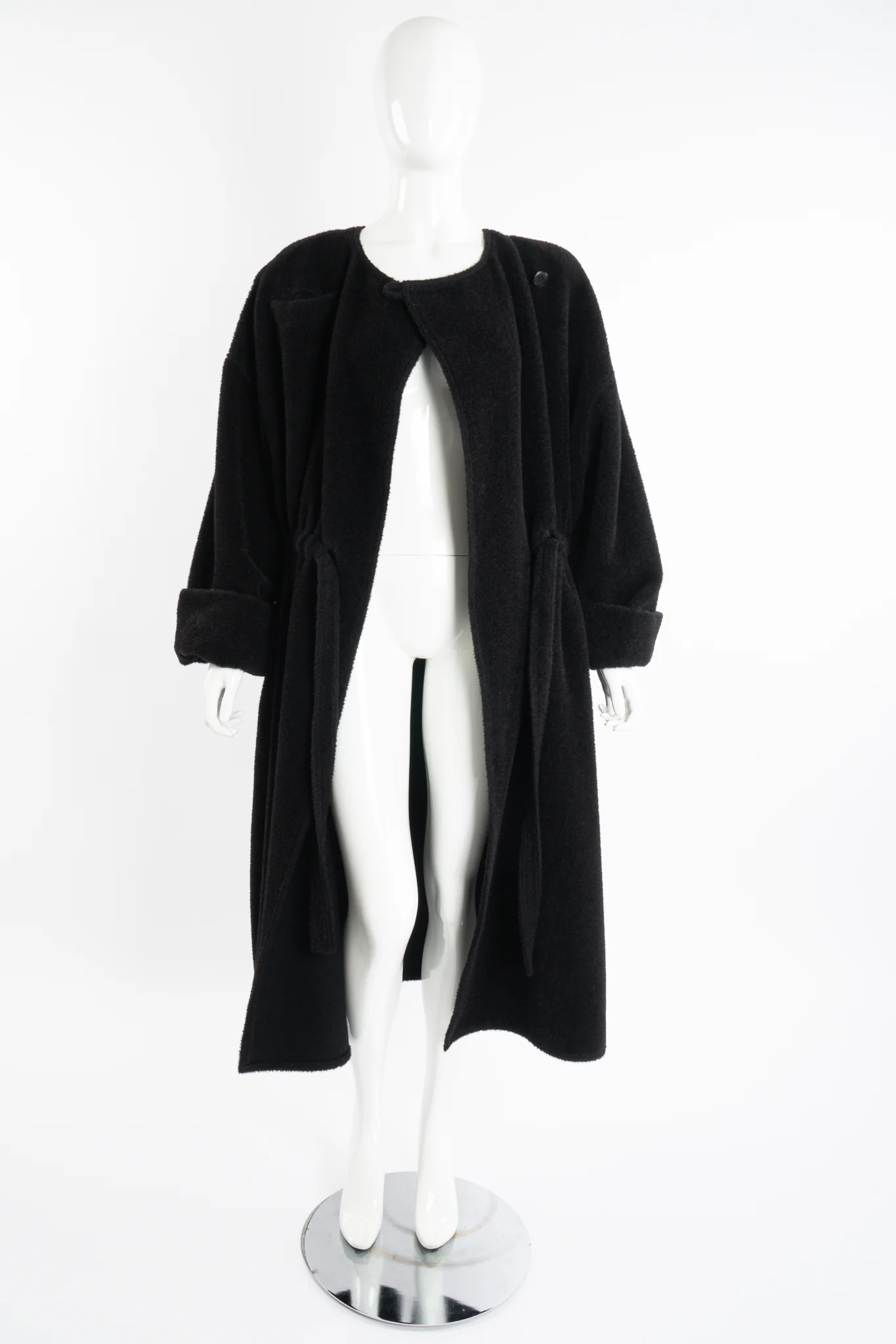 Fuzzy Alpaca Robe Coat - Image 9