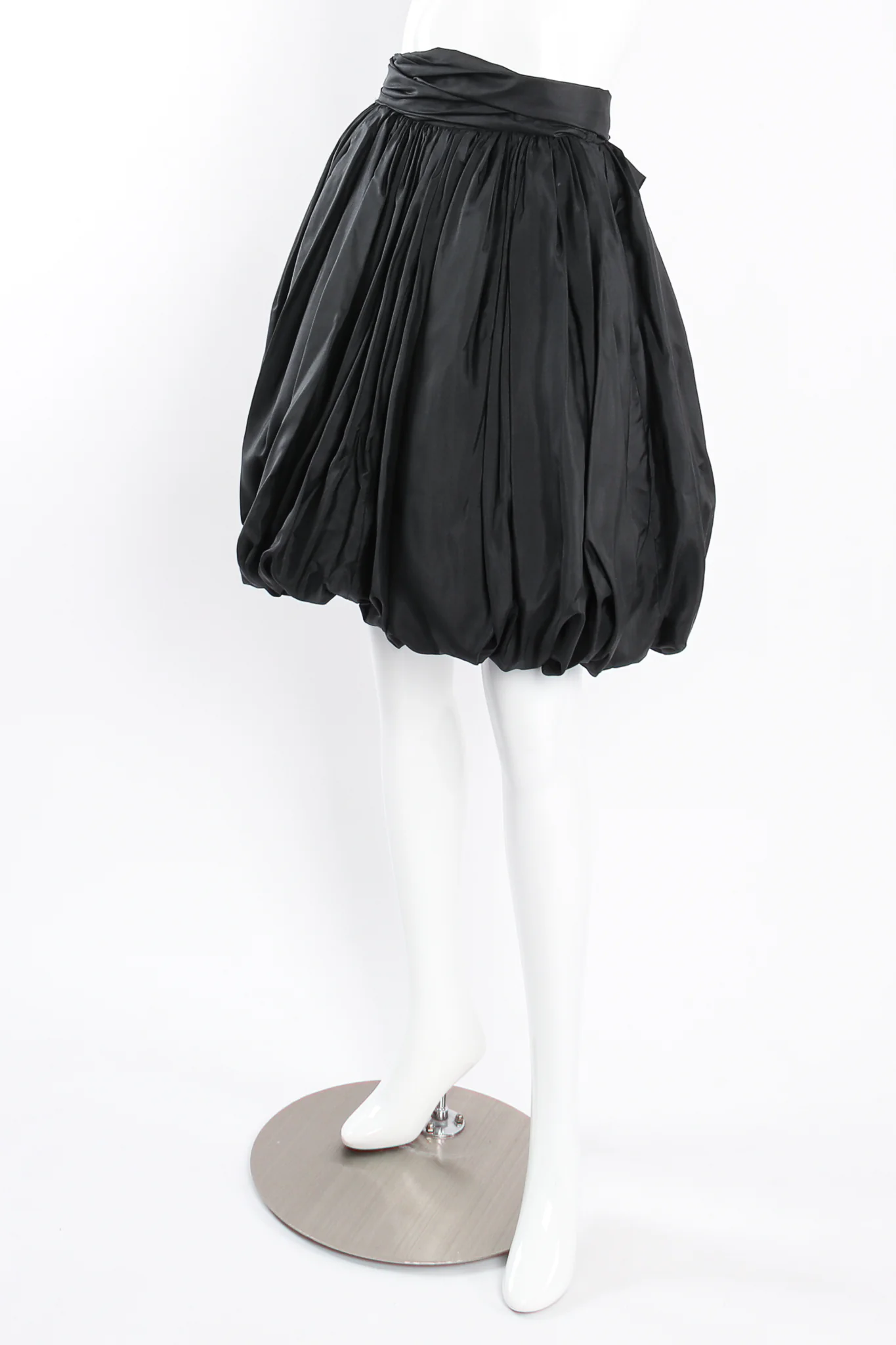 Gathered Silk Bubble Skirt - Image 2