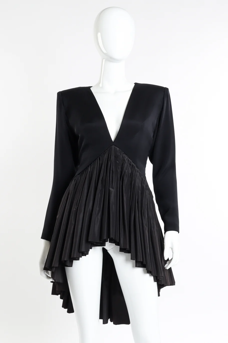 Gathered Taffeta Top