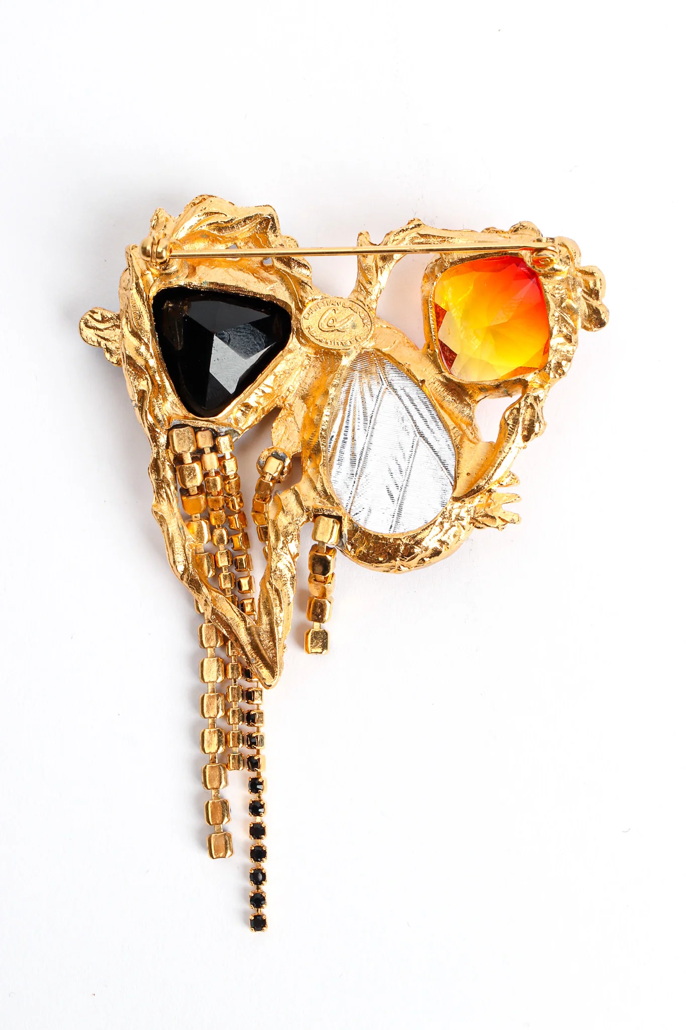 Gem Cluster Rhinestone Brooch - Image 4