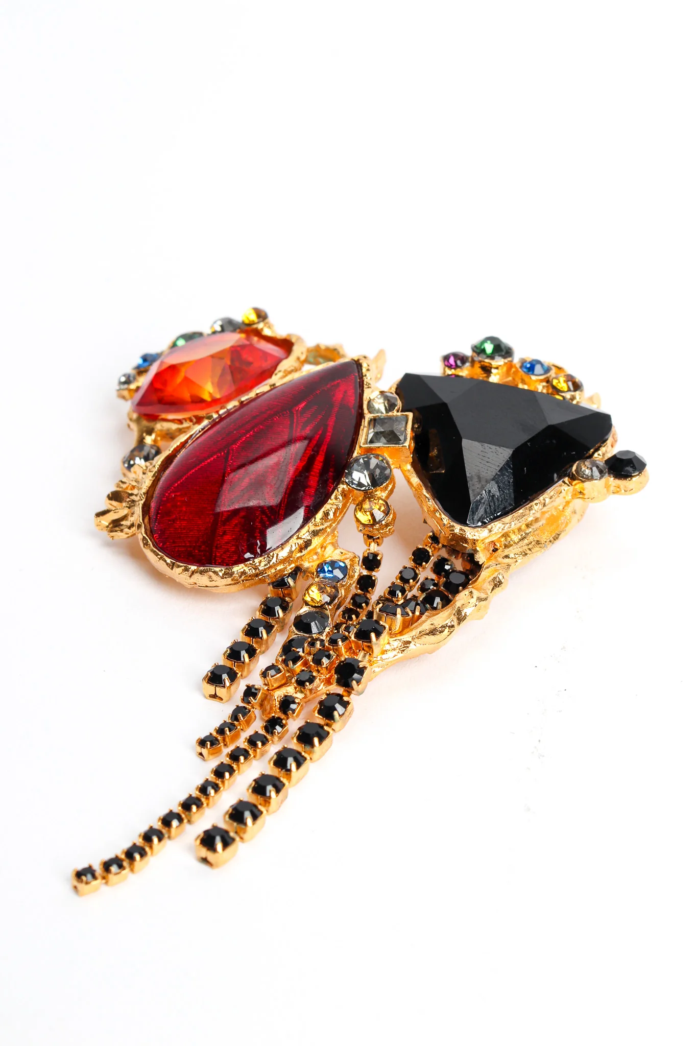 Gem Cluster Rhinestone Brooch - Image 5