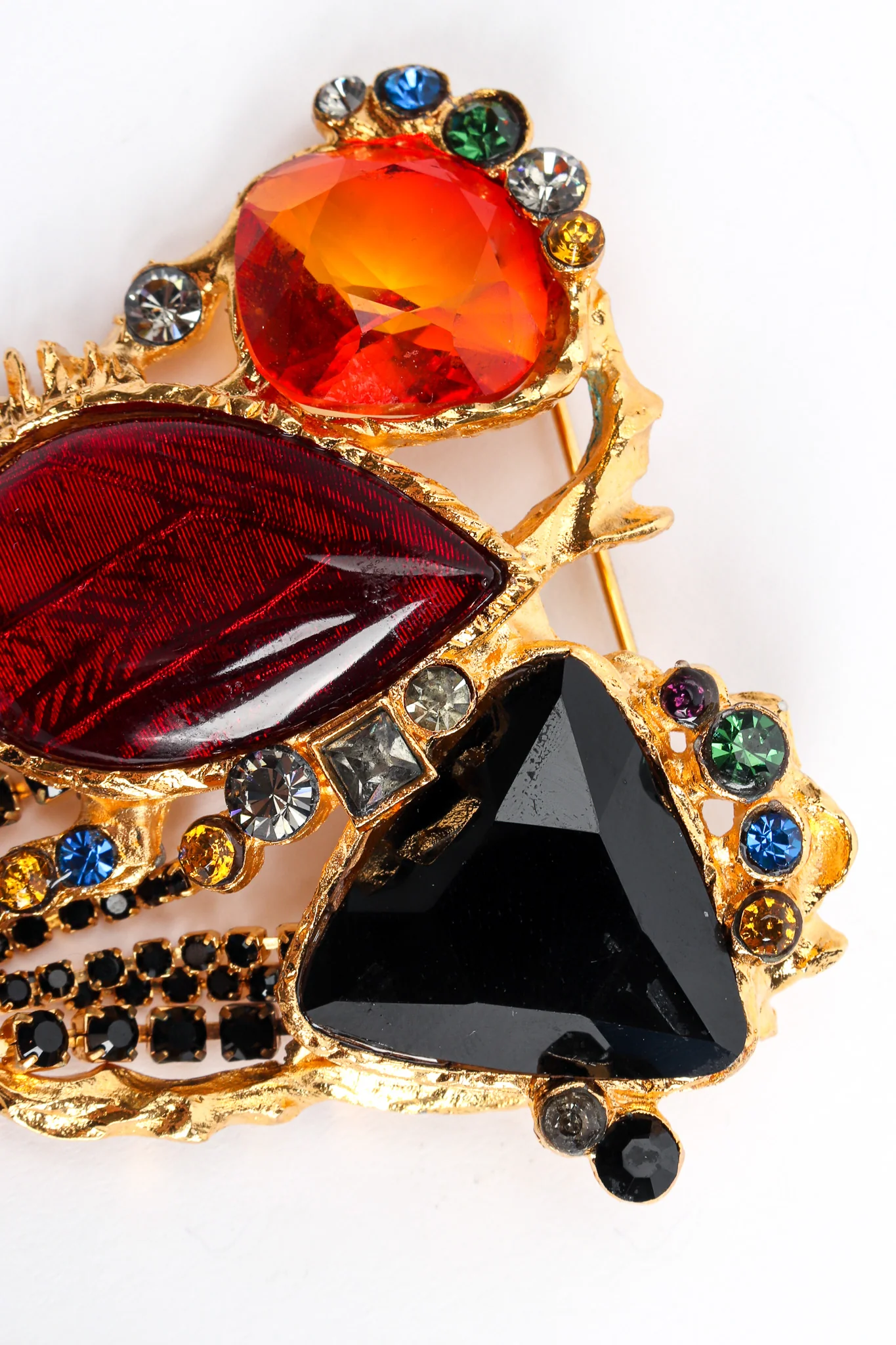 Gem Cluster Rhinestone Brooch - Image 7