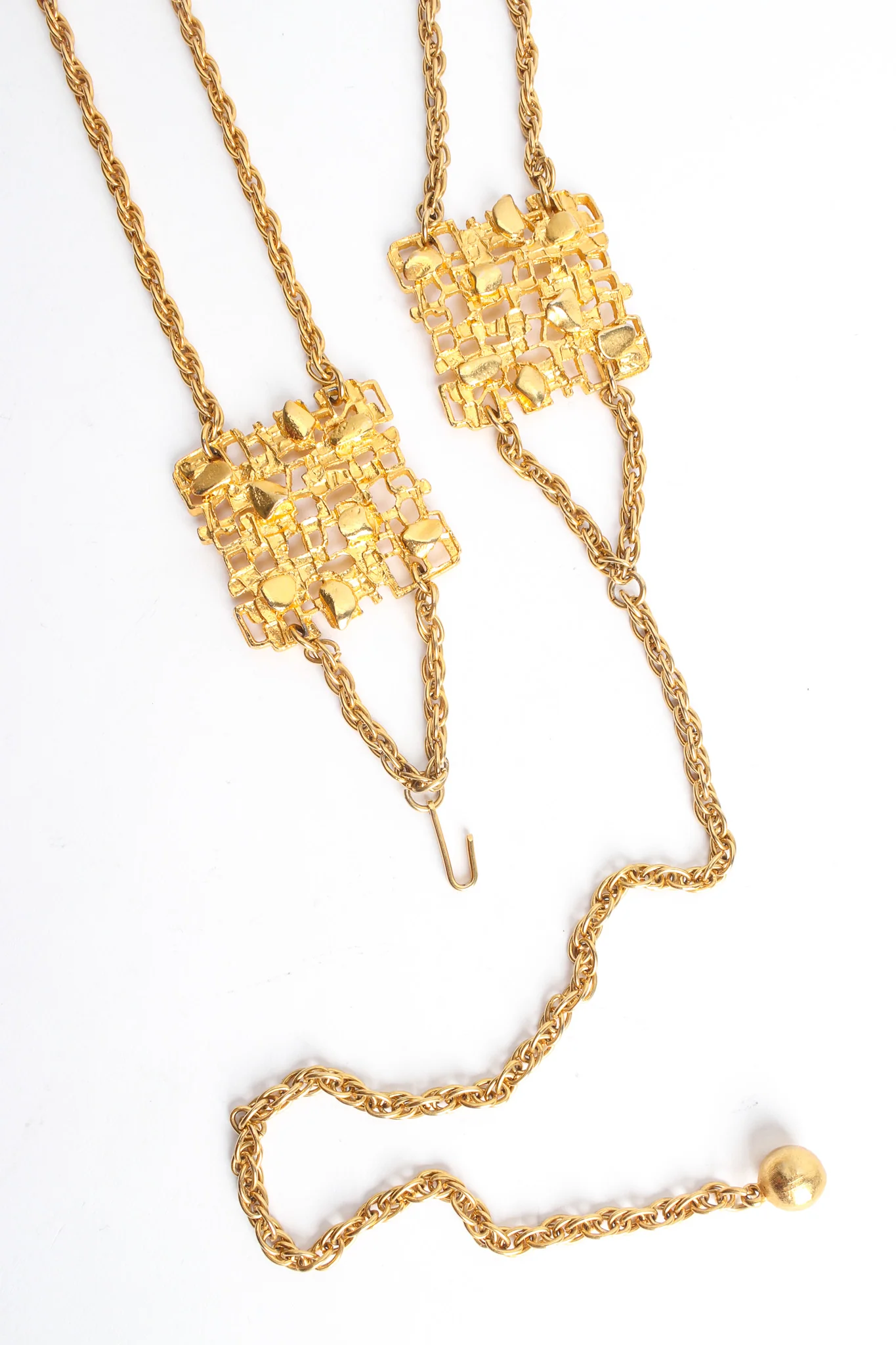 Geo Brutalist Plate Chain Belt - Image 8