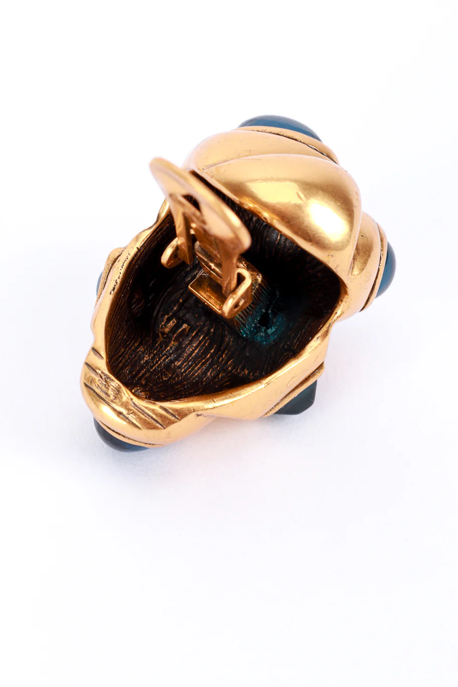Geo Cabochon Button Earrings - Image 6