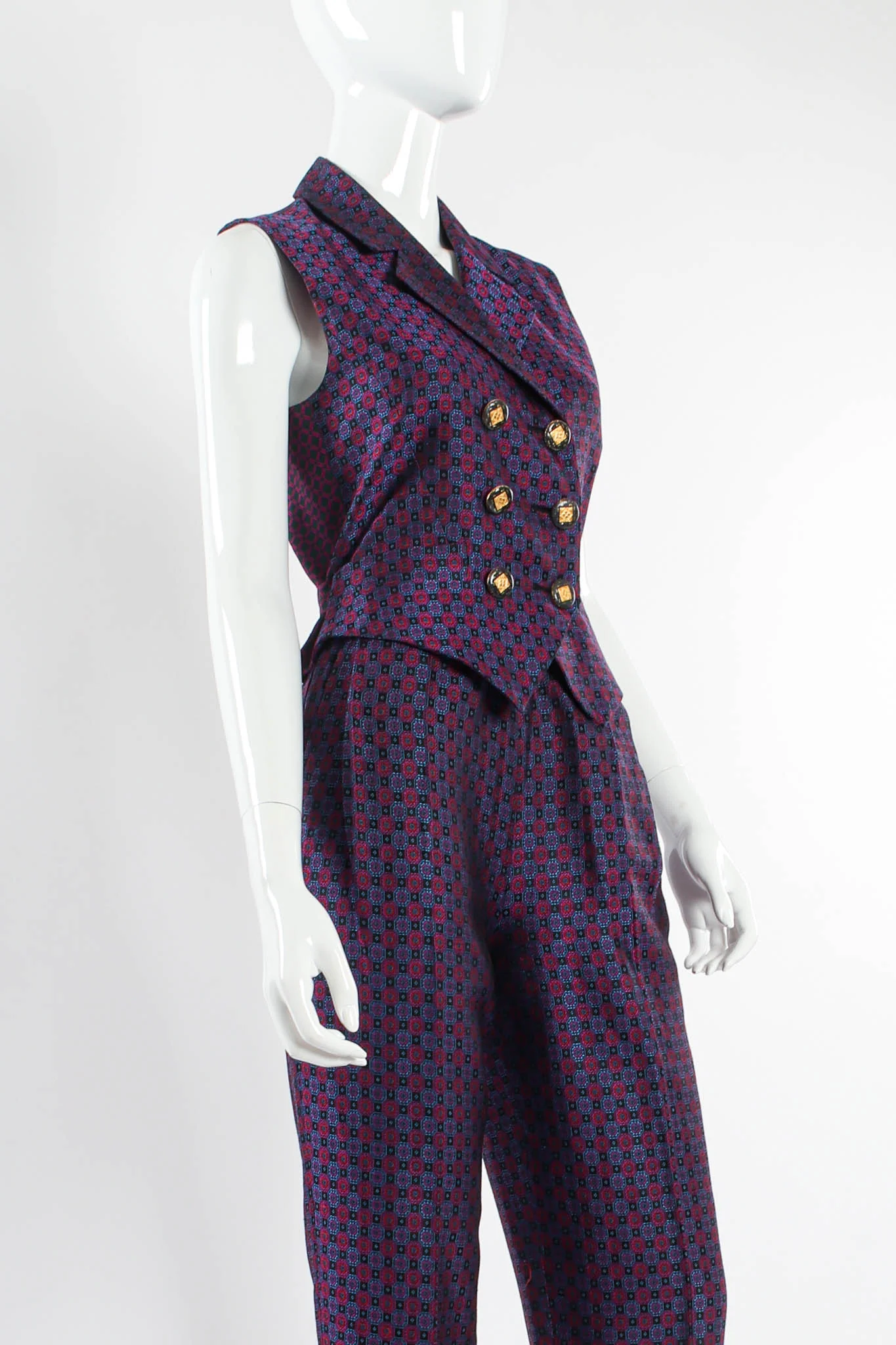 Geo Checker Vest & Pant Set - Image 9