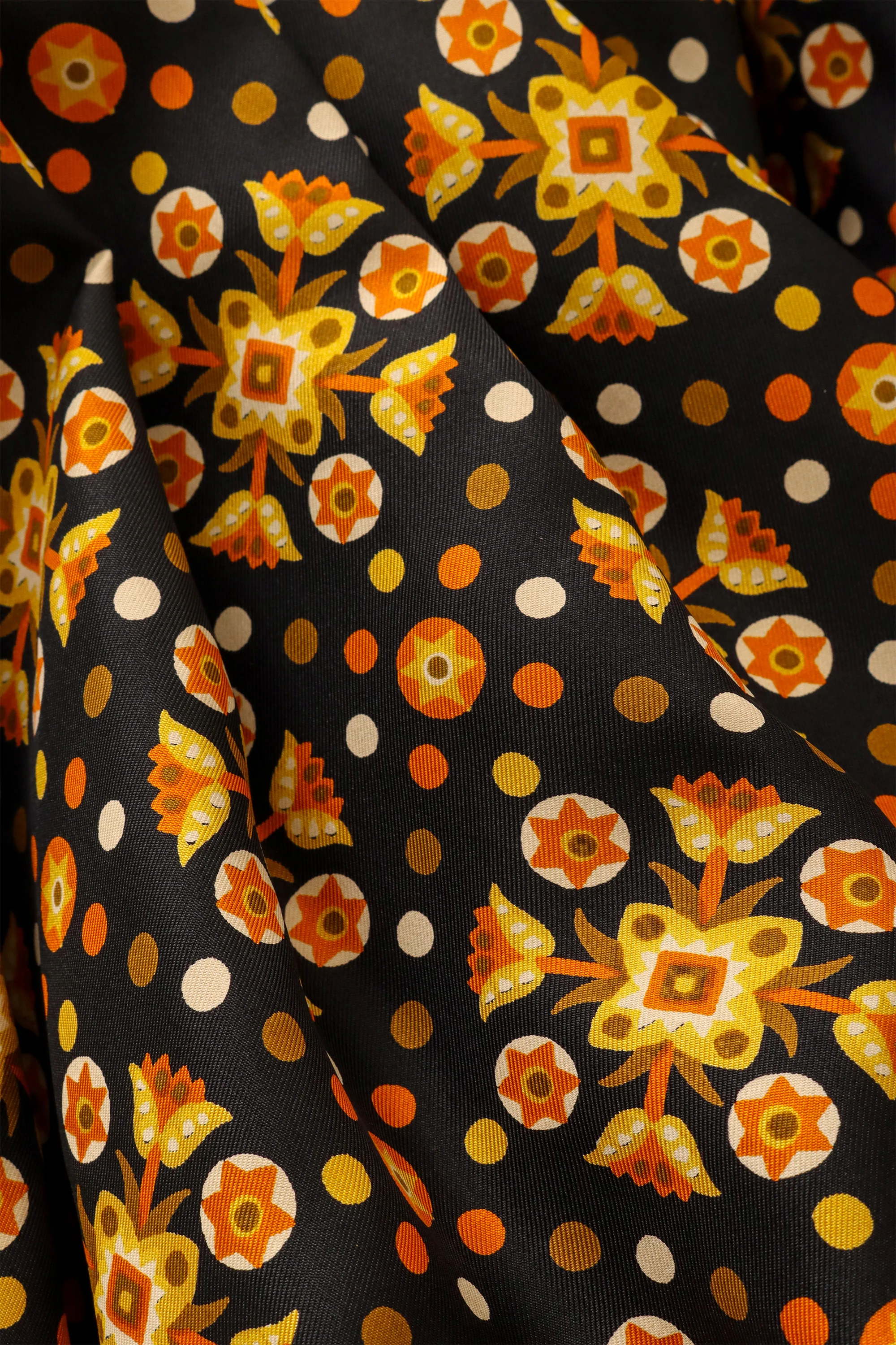Geo Floral Pleated Skirt & Scarf - Image 5