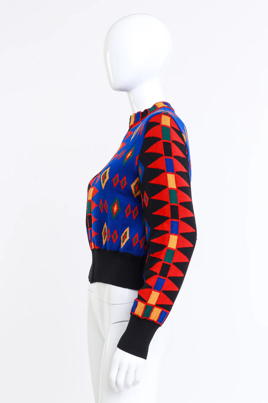 Geo Knit Wool Sweater - Image 2