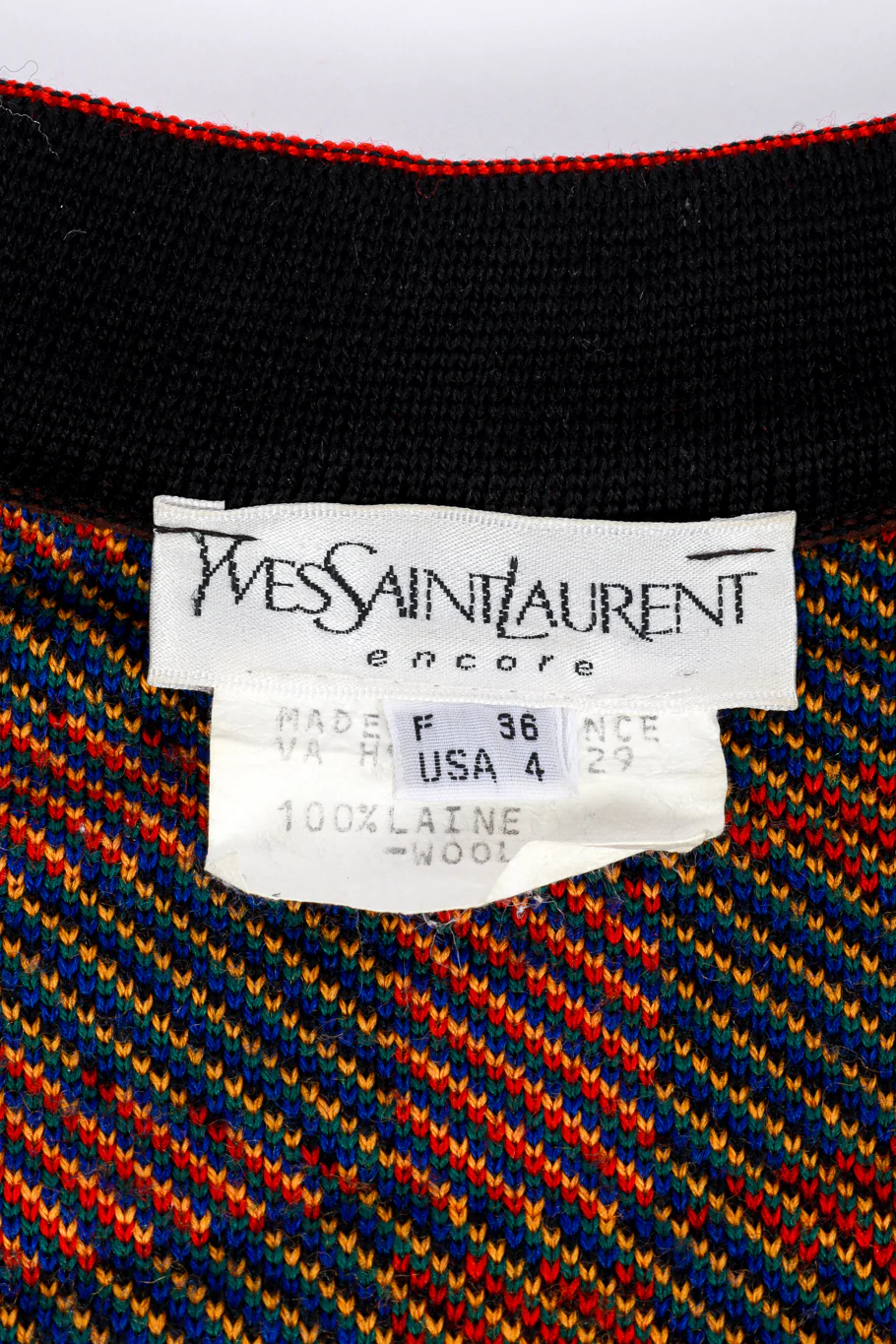Geo Knit Wool Sweater - Image 6