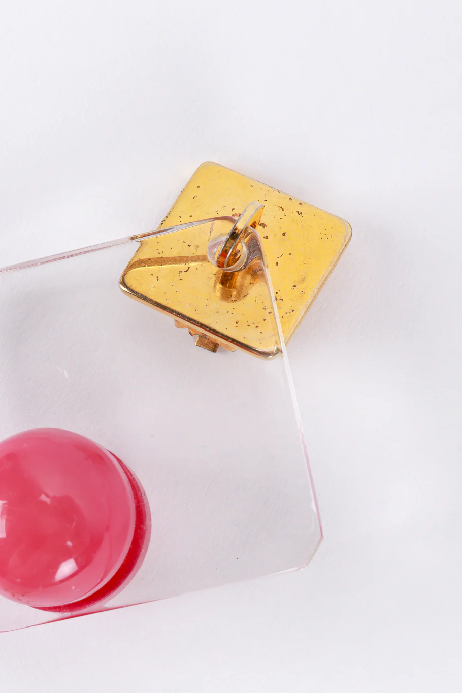 Geo Lucite Drop Earrings - Image 5