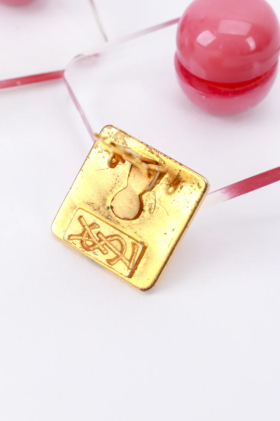 Geo Lucite Drop Earrings - Image 6