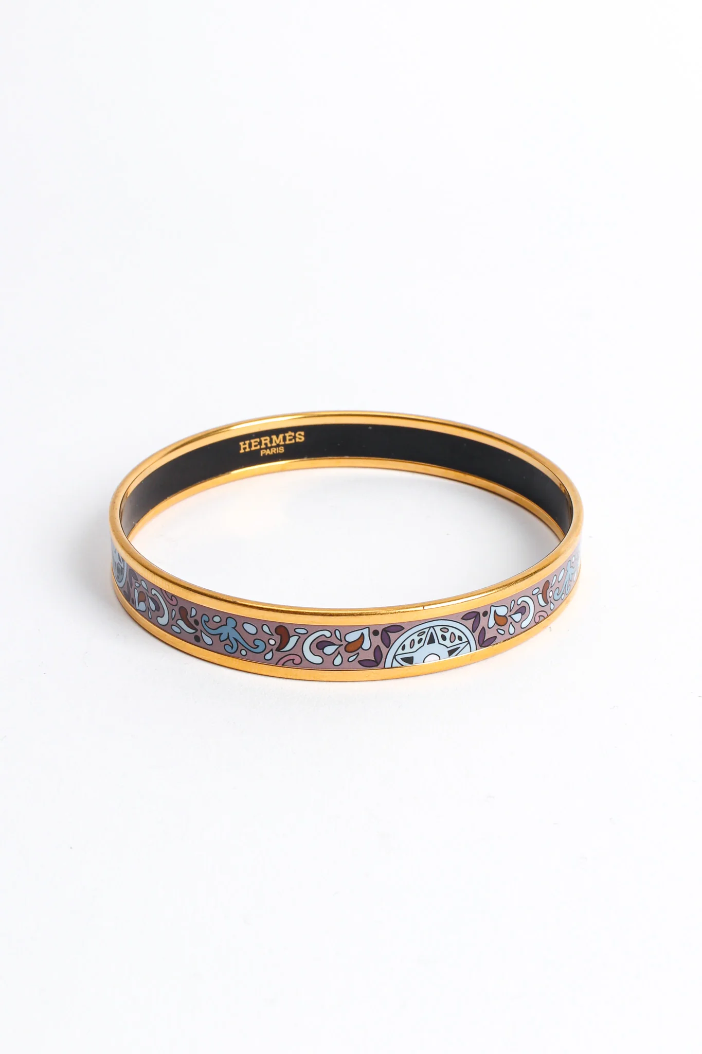 Geo Paisley Narrow Enamel Bracelet