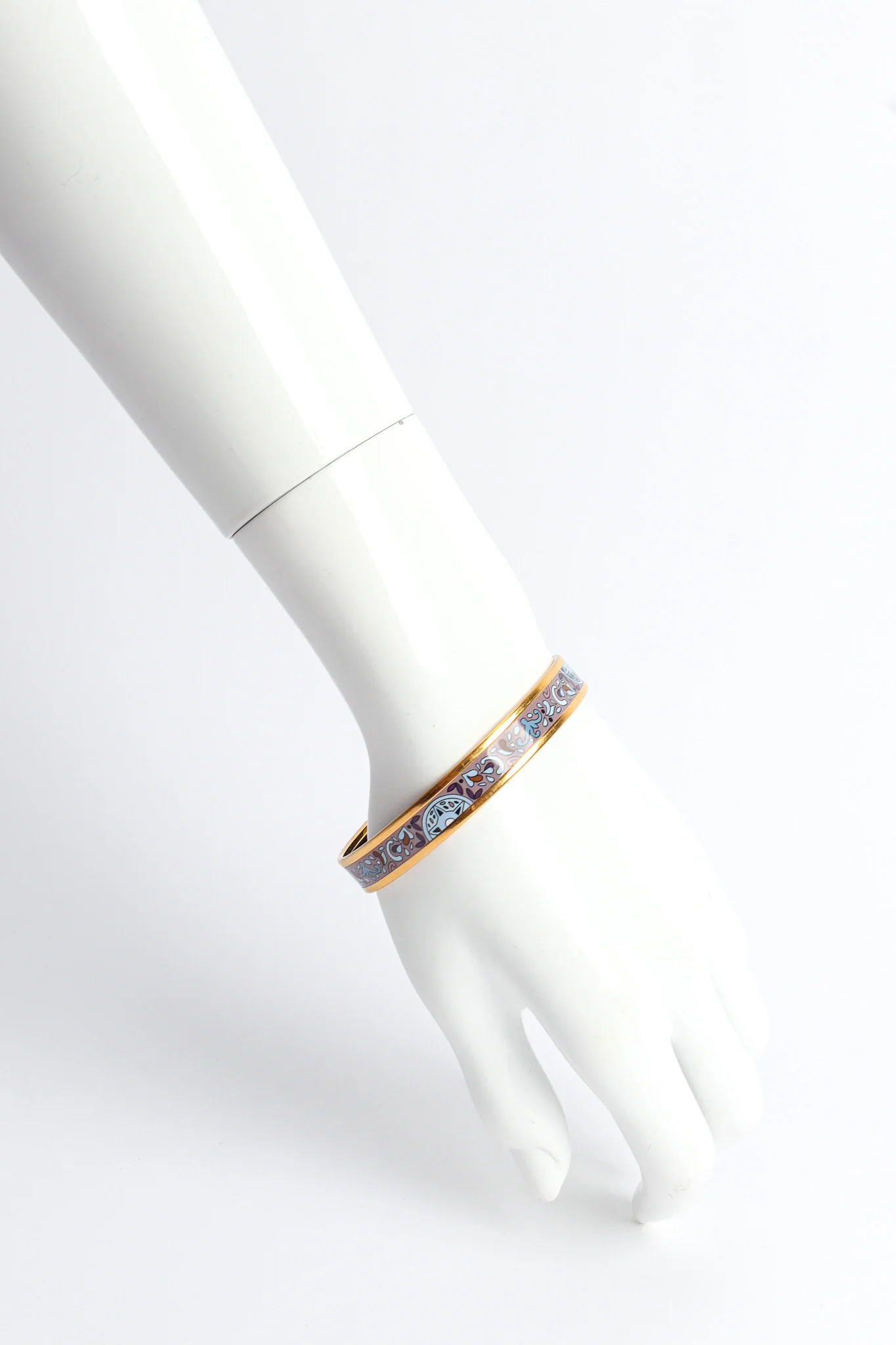 Geo Paisley Narrow Enamel Bracelet - Image 2