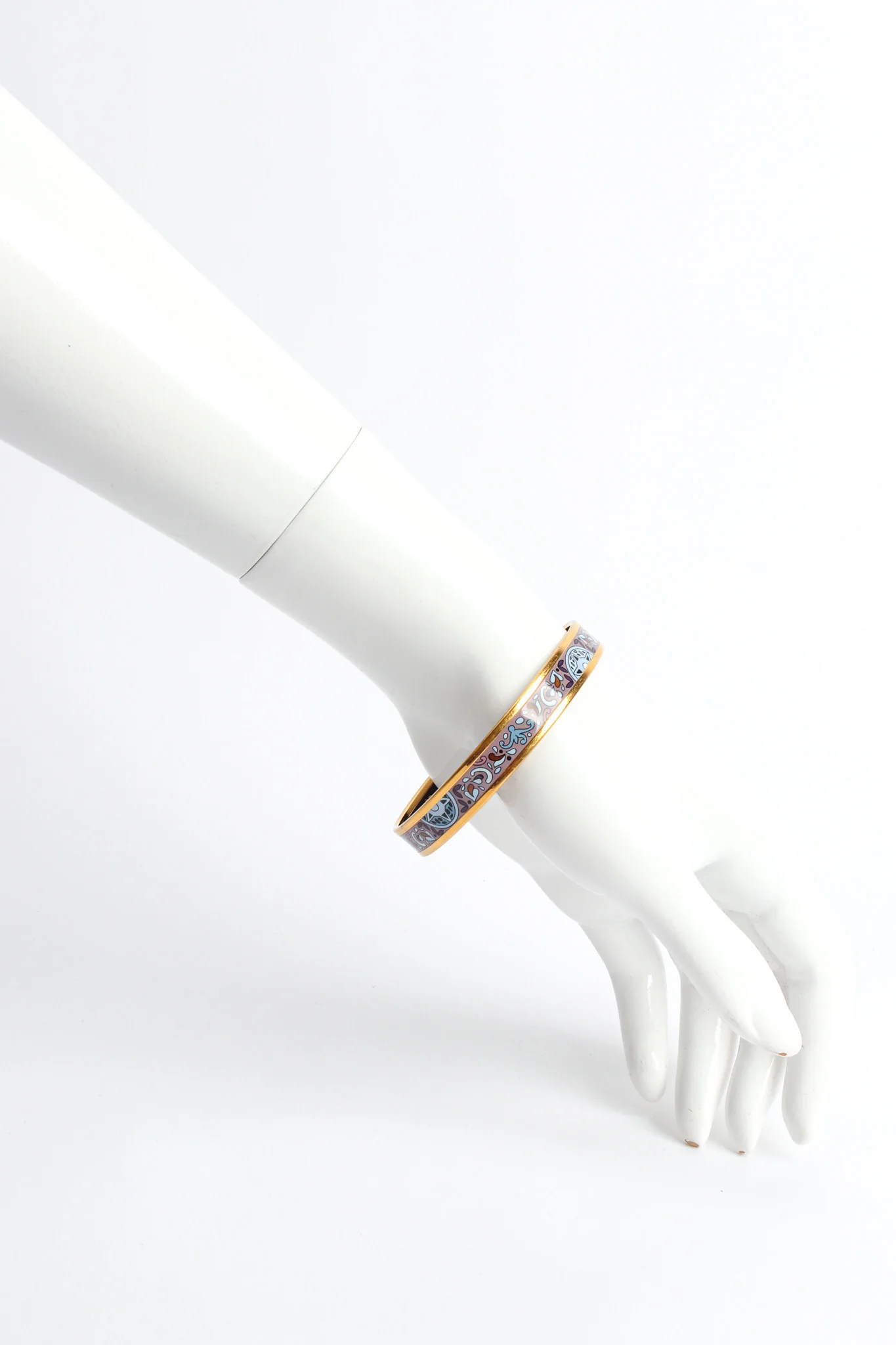 Geo Paisley Narrow Enamel Bracelet - Image 3