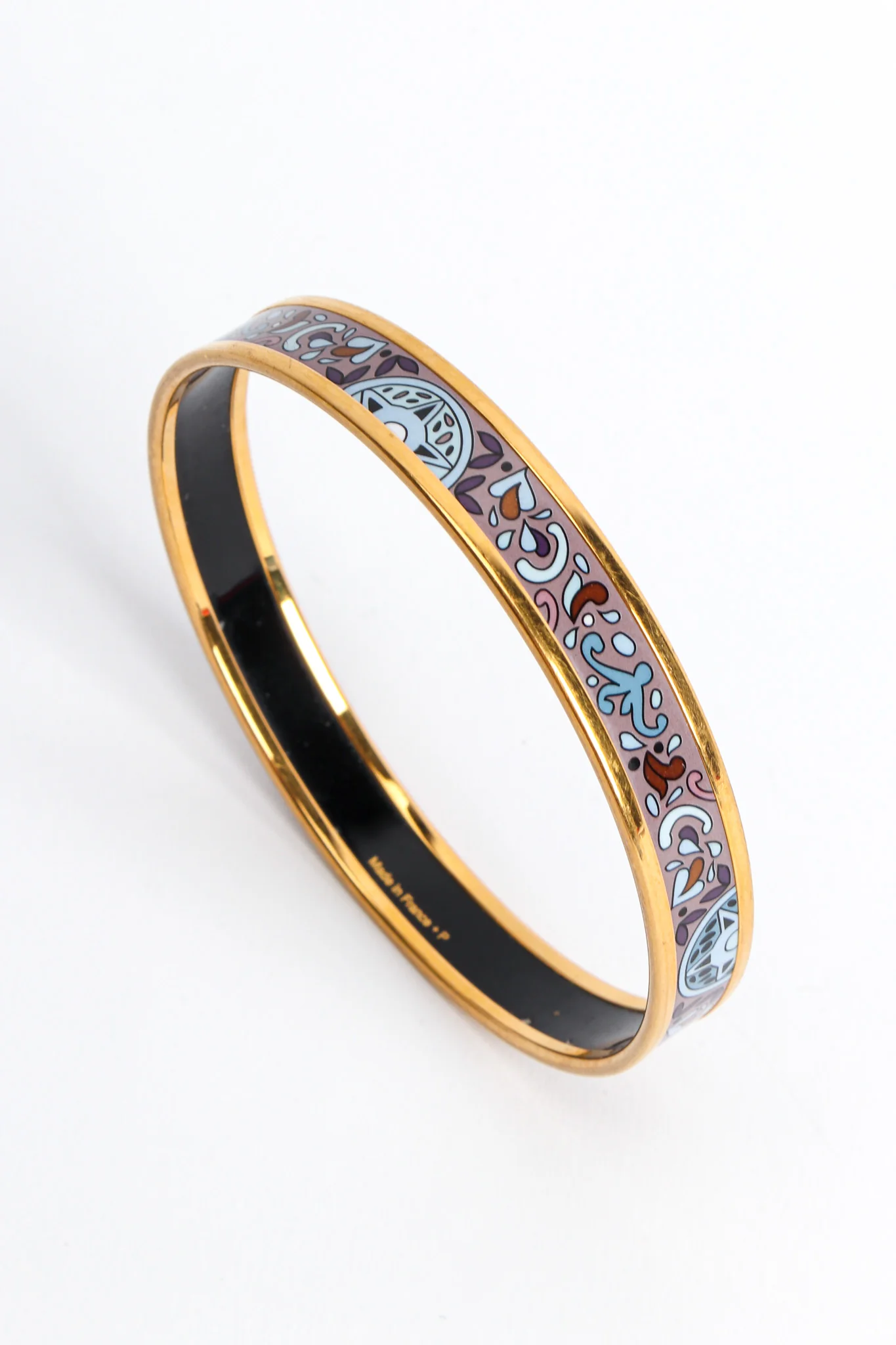 Geo Paisley Narrow Enamel Bracelet - Image 6