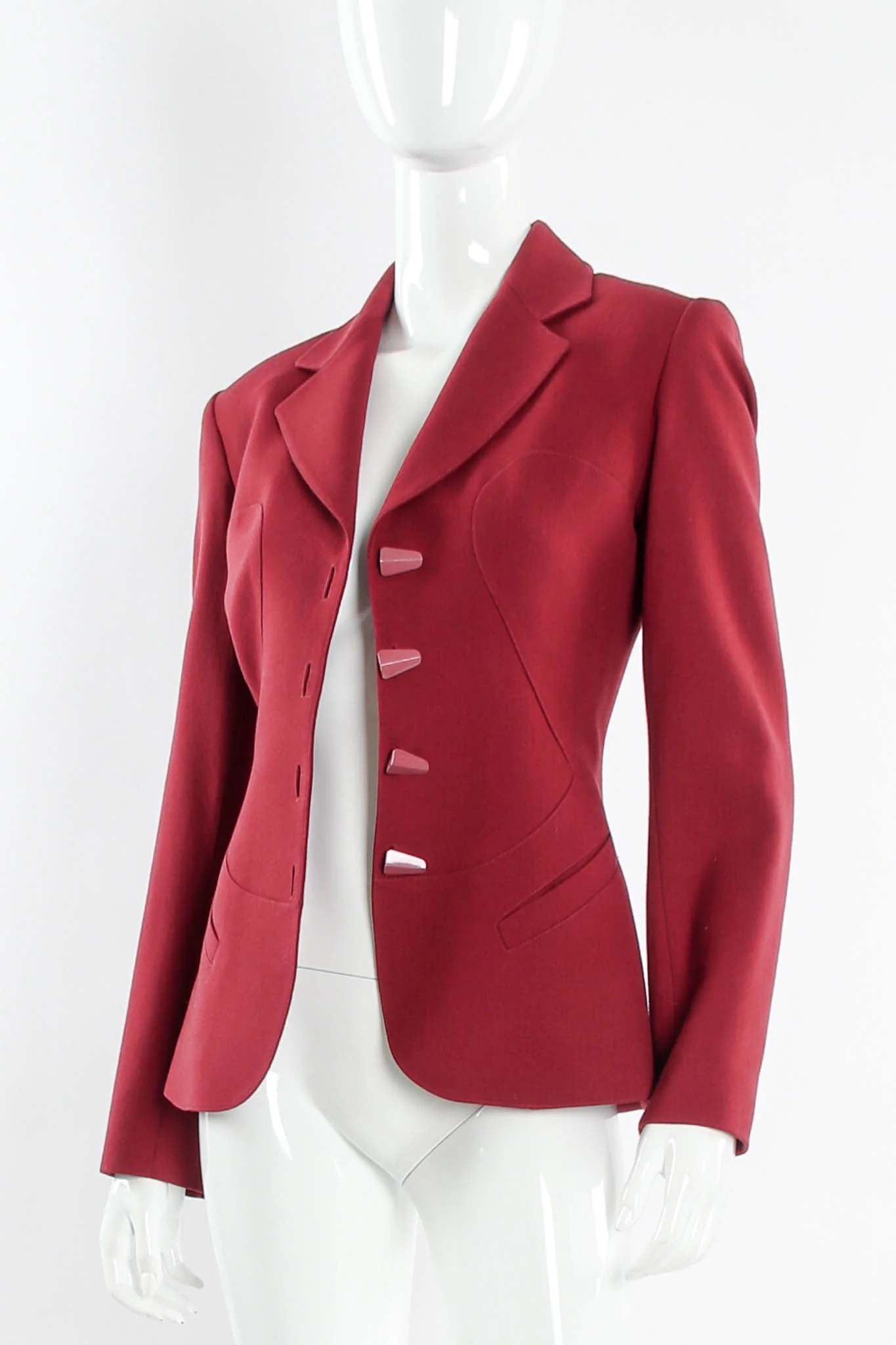 Geo Panel Structured Blazer - Image 2