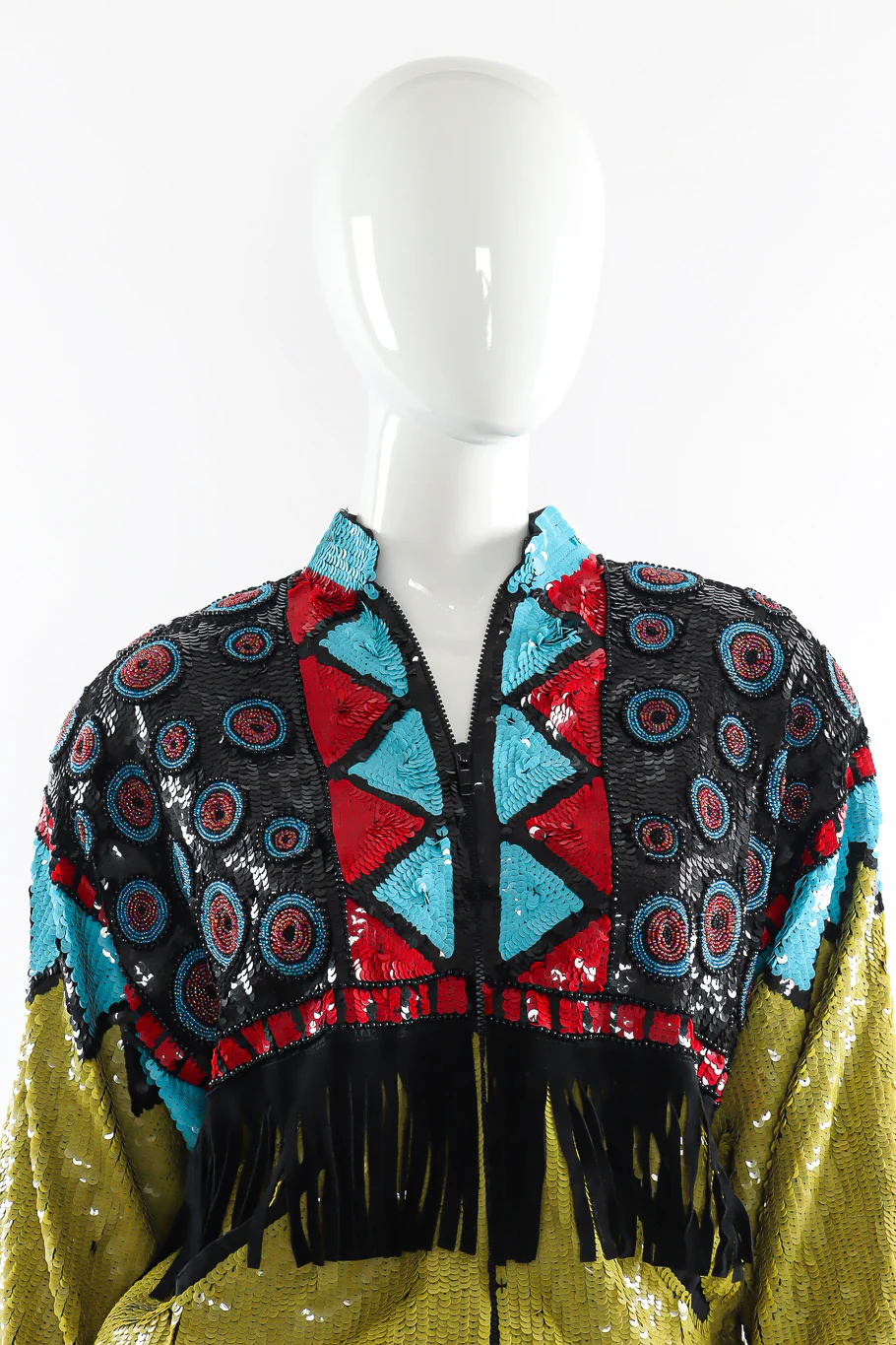 Geo Sequin Fringe Jacket - Image 6