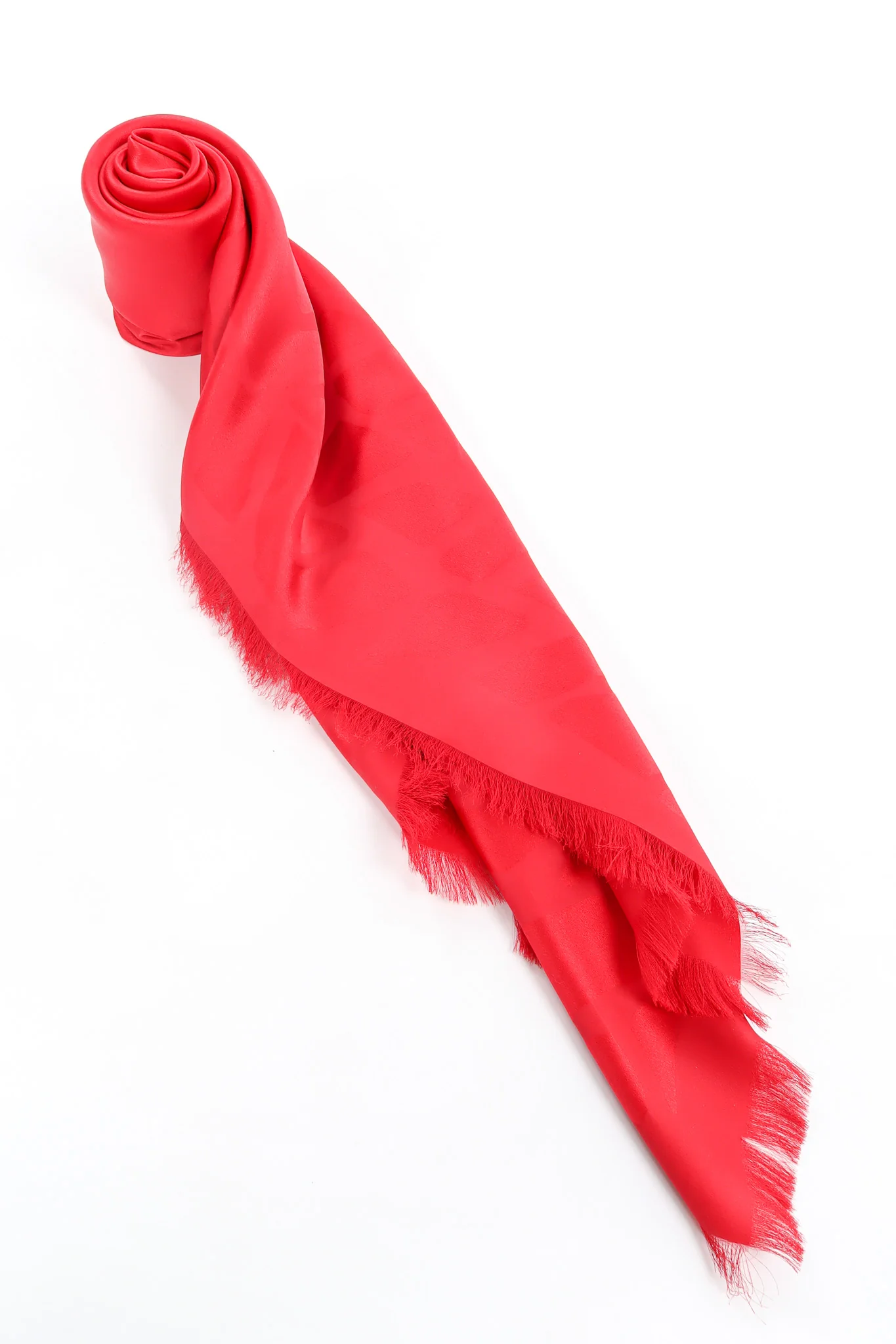 Geo Shape Print Silk Scarf - Image 5