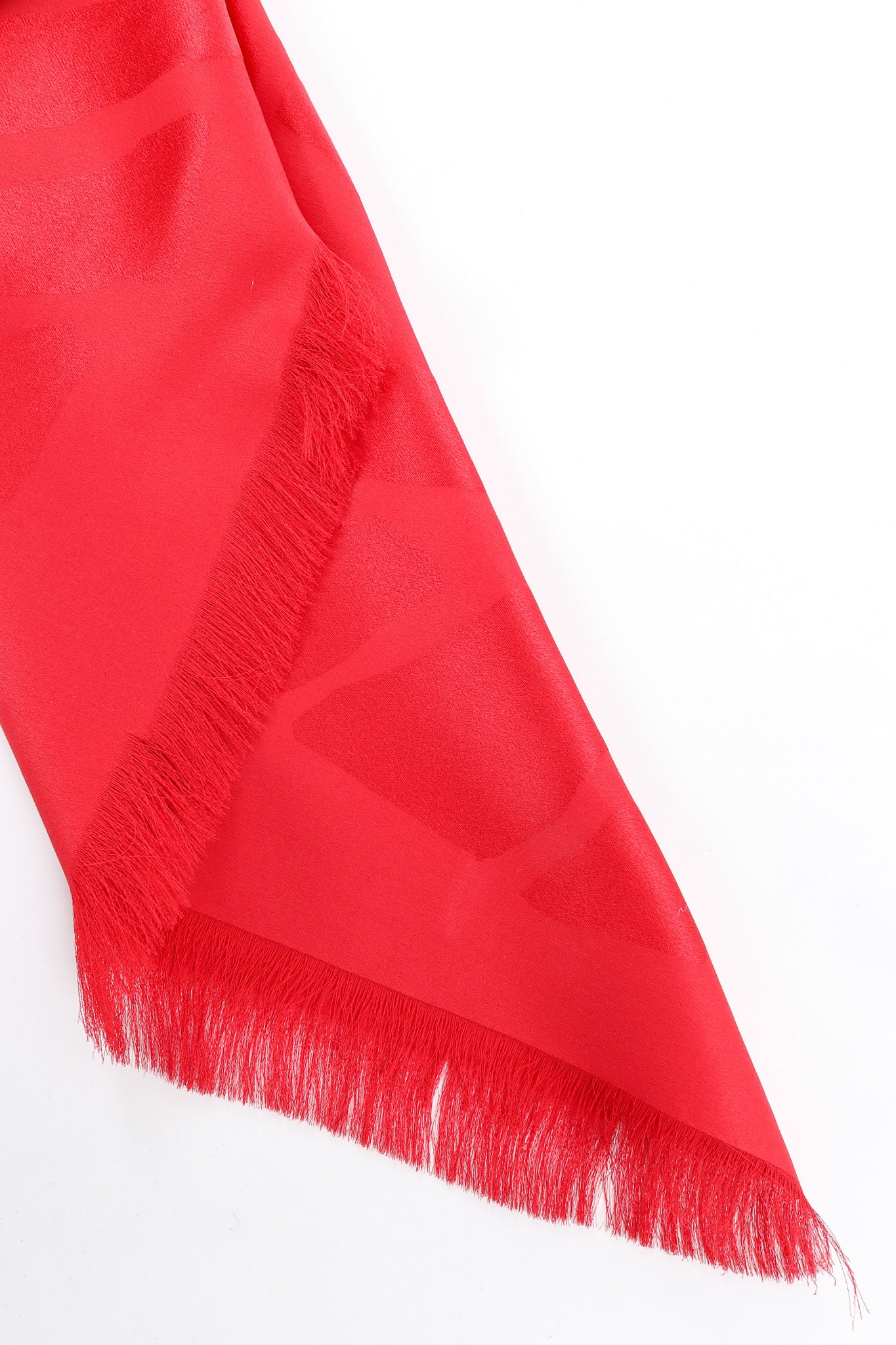 Geo Shape Print Silk Scarf - Image 6