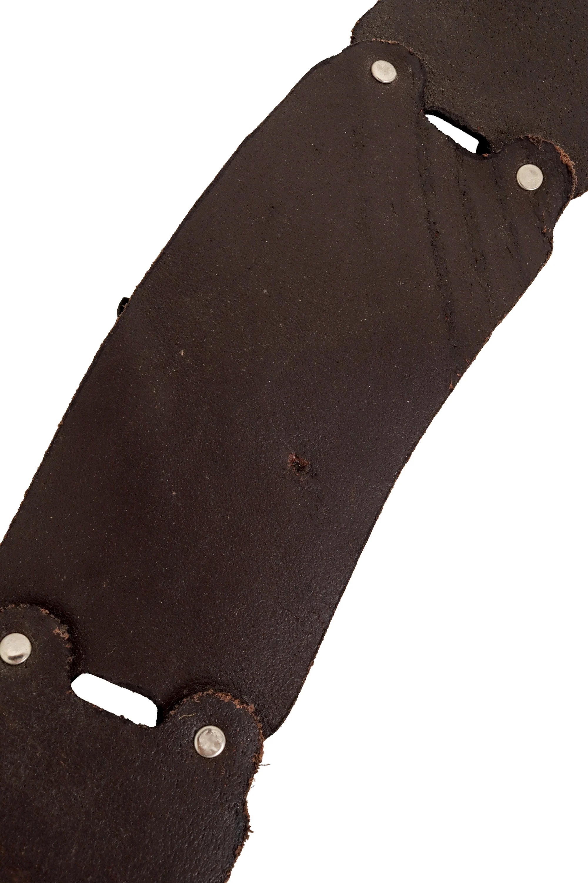 Geo Suede & Leather Panel Belt - Image 7