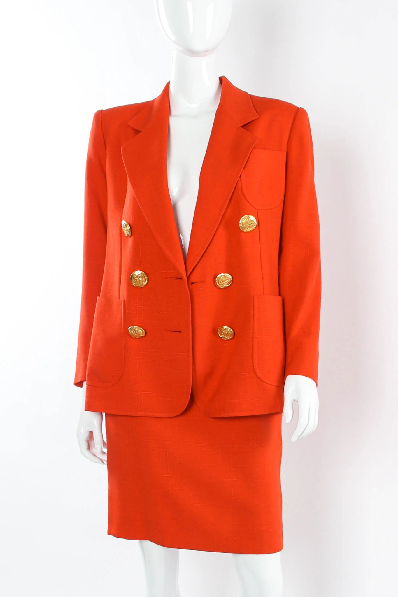Geo Blazer & Skirt Suit Set - Image 4
