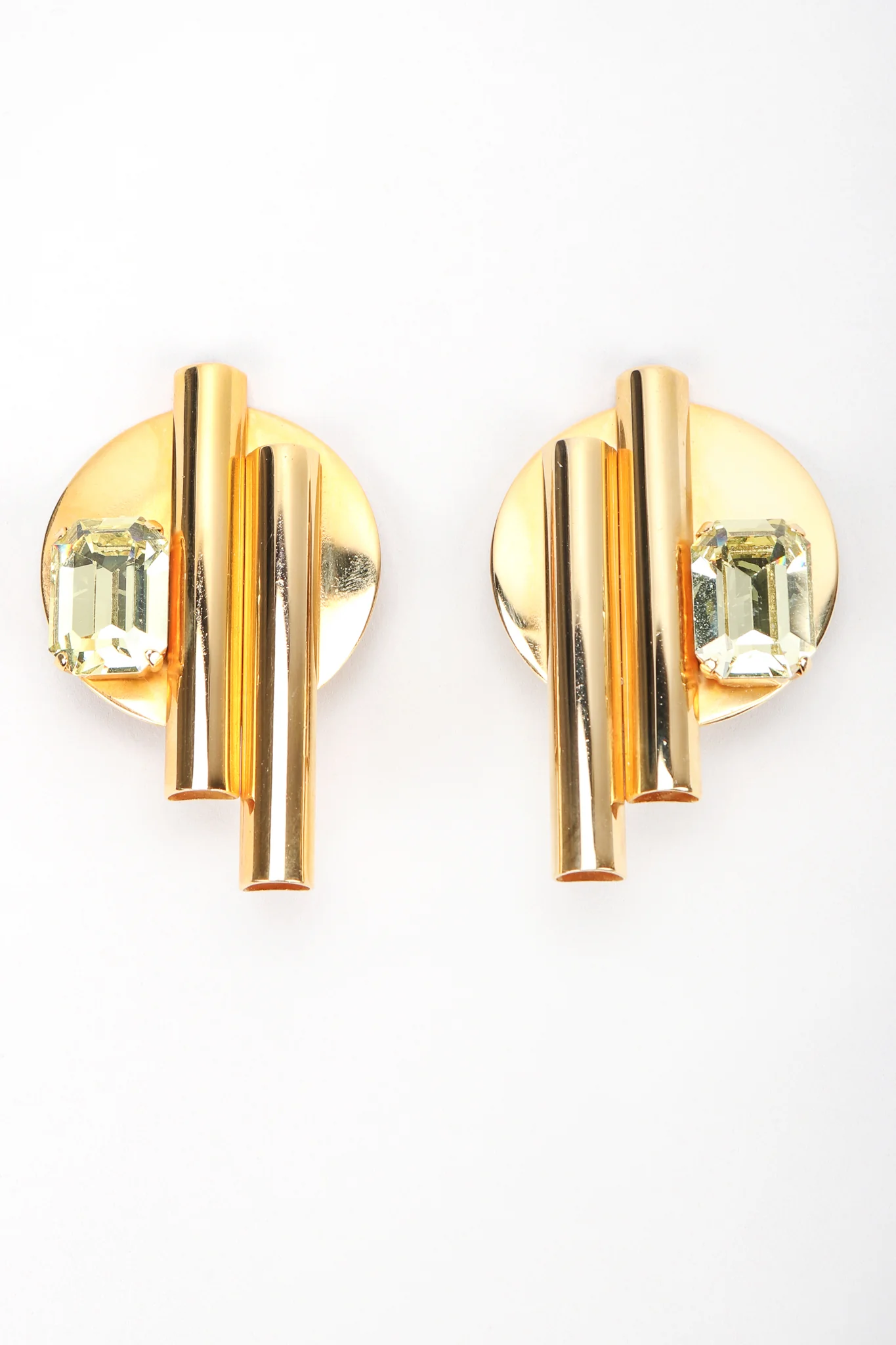 Geometric Button Earrings - Image 3