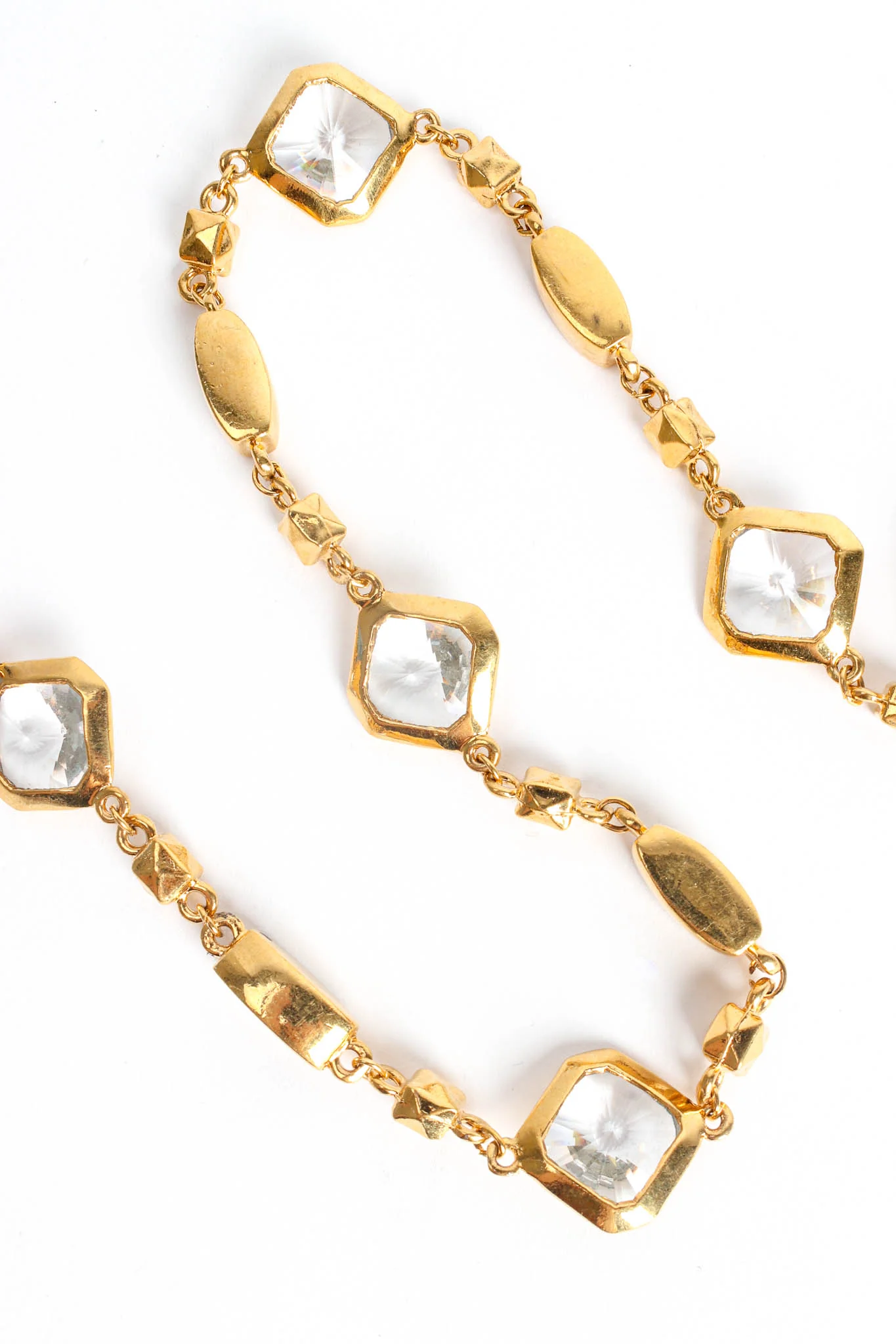 Geometric Crystal Diamond Shape Necklace