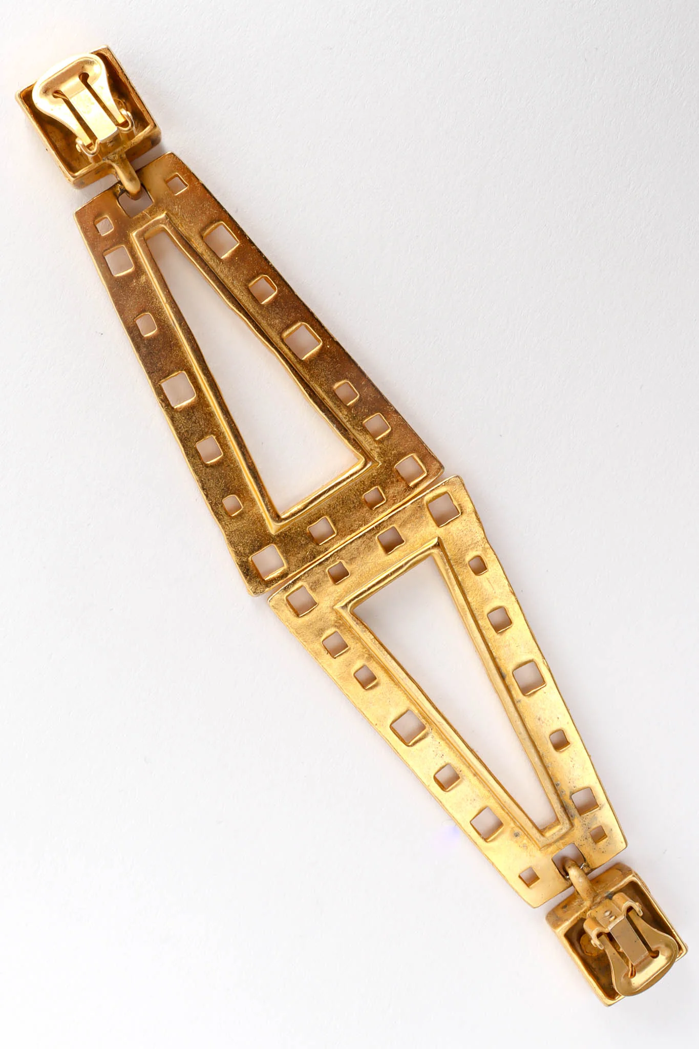 Geometric Cutout Drop Earrings - Image 5