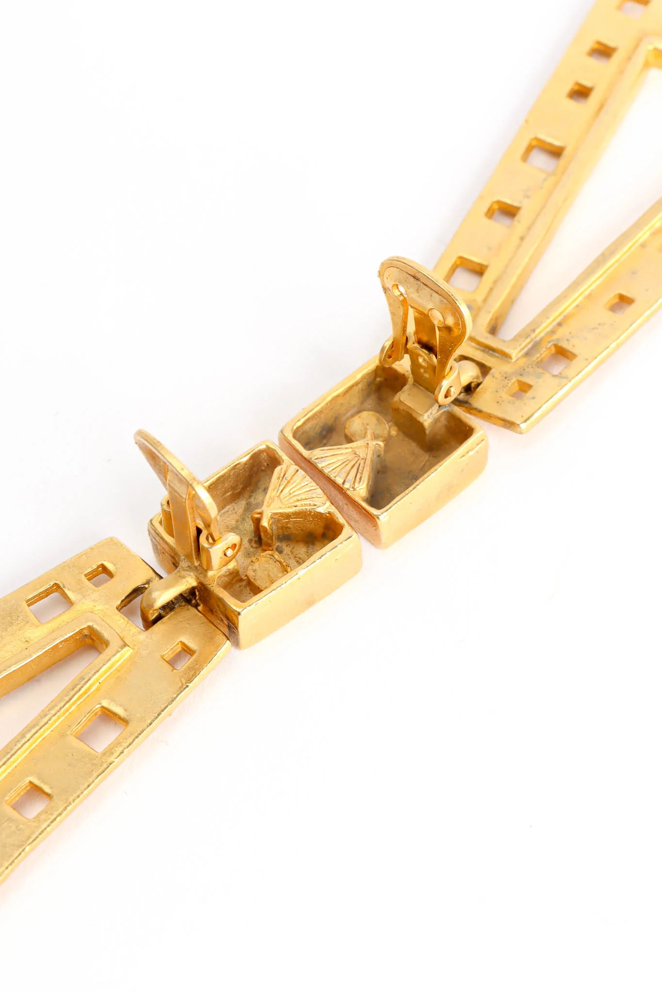 Geometric Cutout Drop Earrings - Image 7