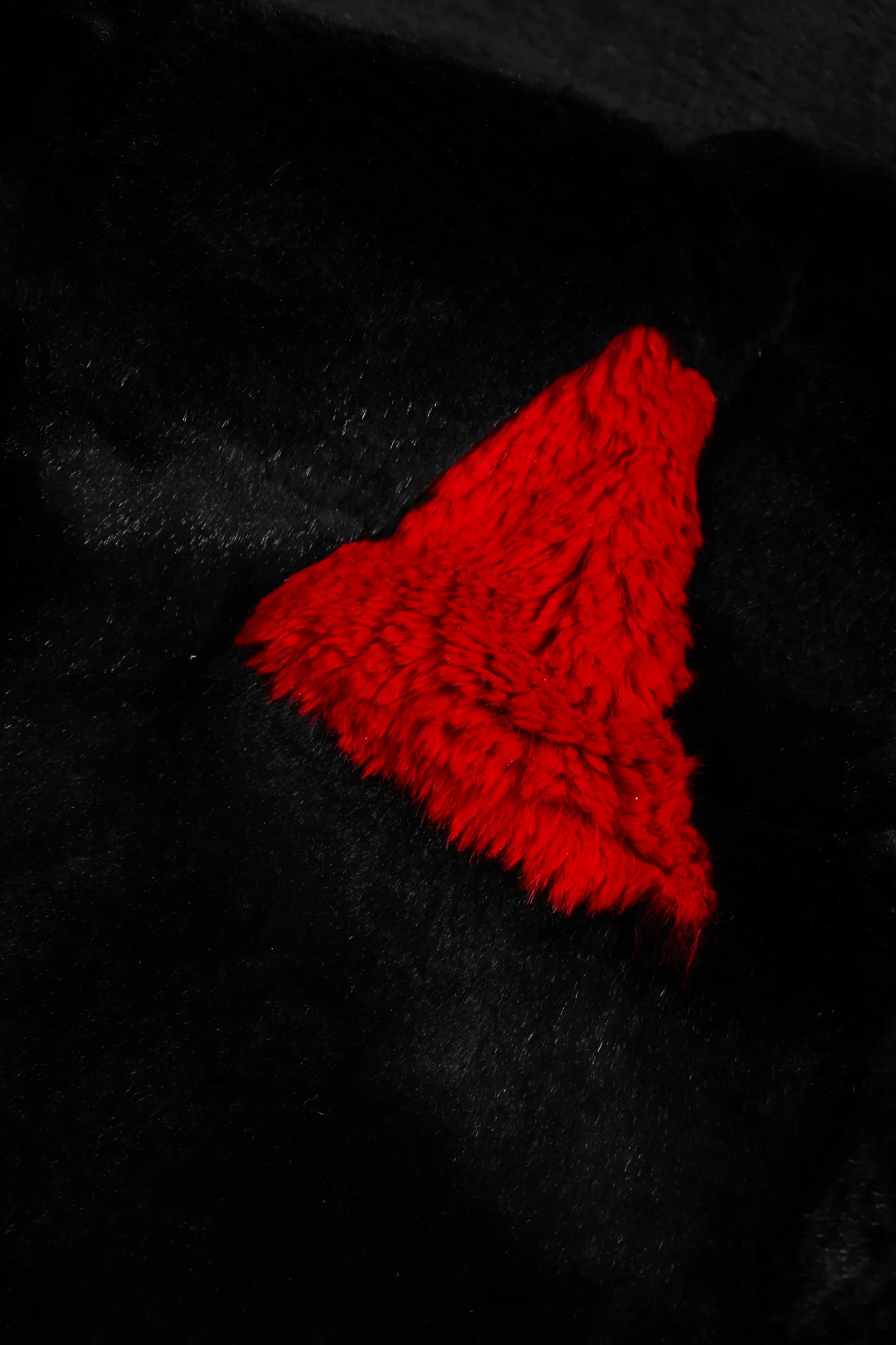 Geometric Fur Nylon Bomber - Image 14