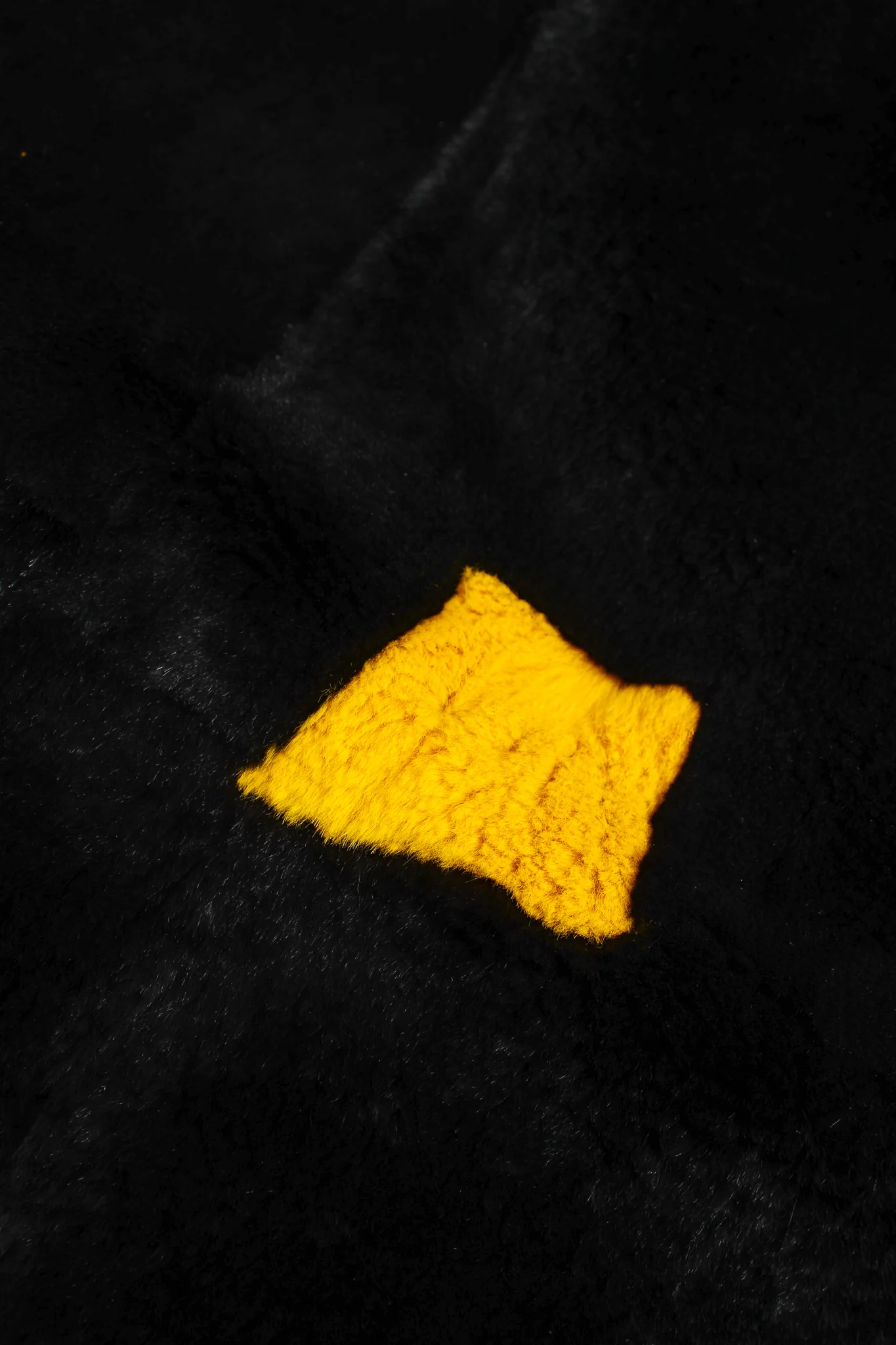 Geometric Fur Nylon Bomber - Image 15