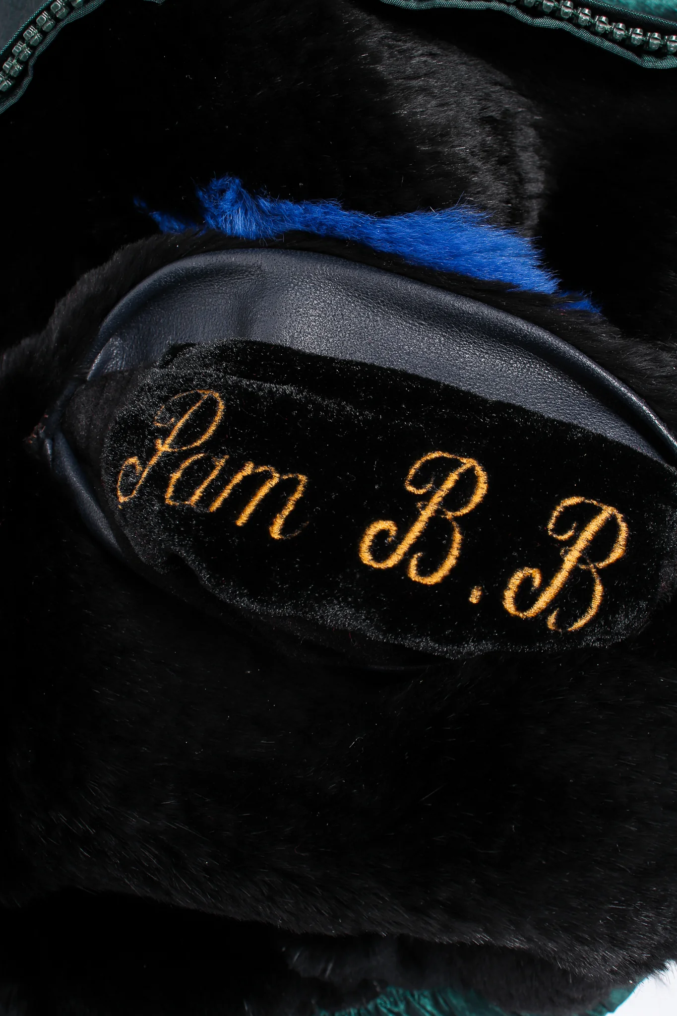 Geometric Fur Nylon Bomber - Image 18