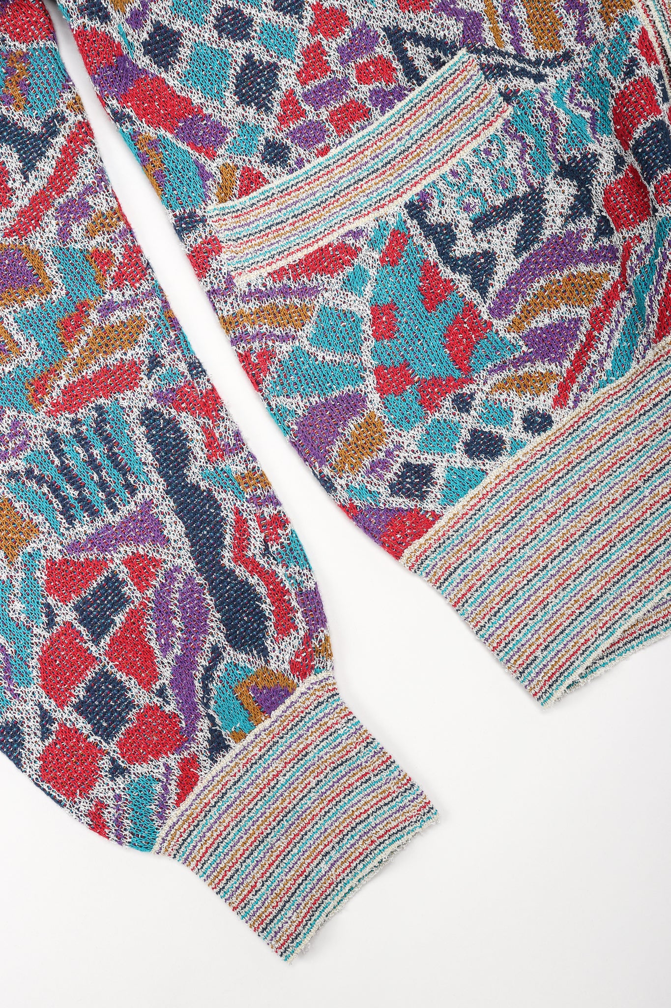 Geometric Knit Grandpa Cardigan - Image 6