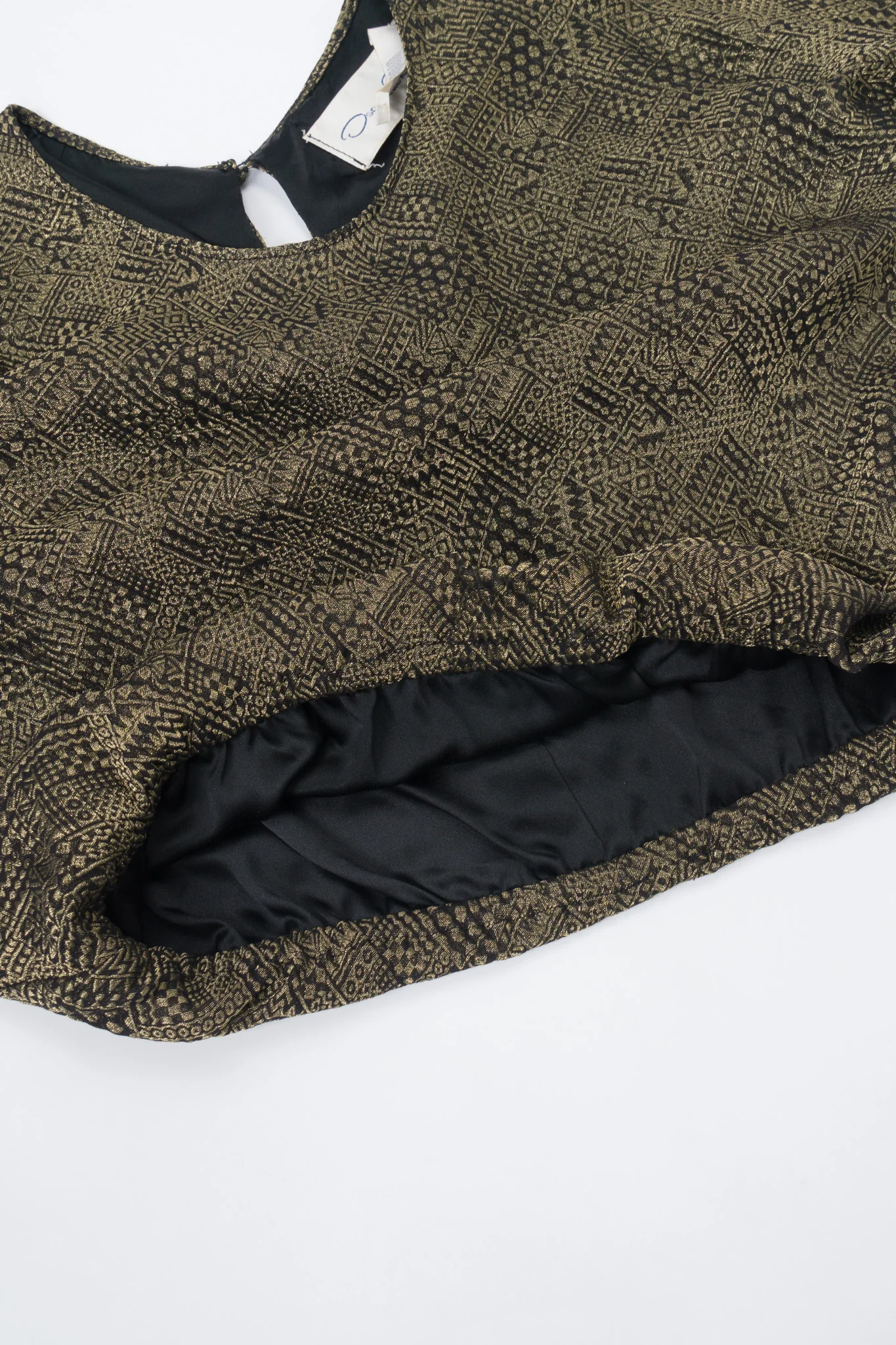 Geometric Metallic Skirt & Top Set - Image 10