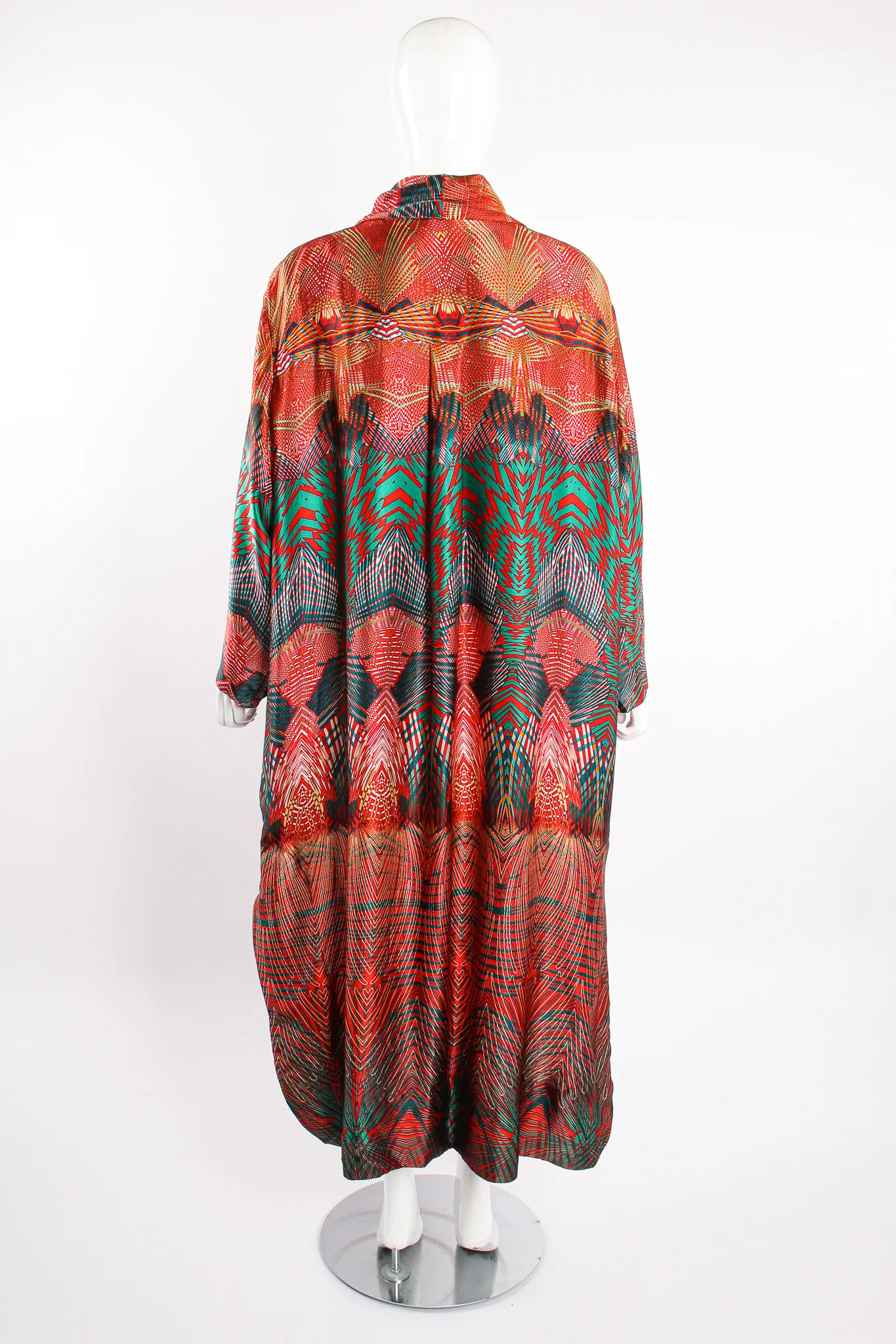 Geometric Print Custom Silk Caftan - Image 5
