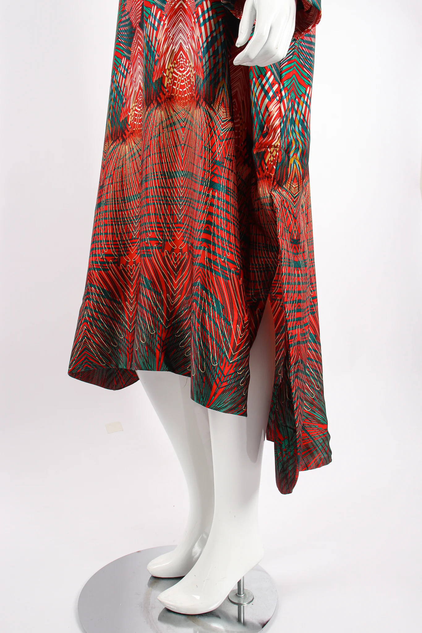 Geometric Print Custom Silk Caftan - Image 7