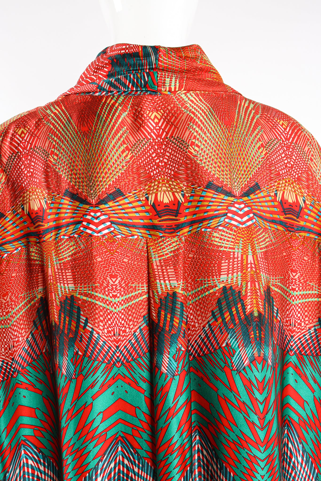 Geometric Print Custom Silk Caftan - Image 8