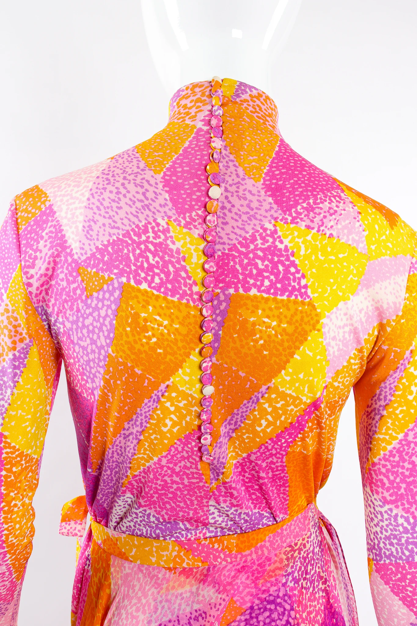 Geometric Silk Jersey Dress & Overskirt - Image 19
